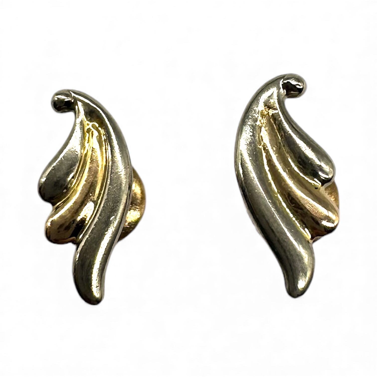 Золотые серьги без вставок