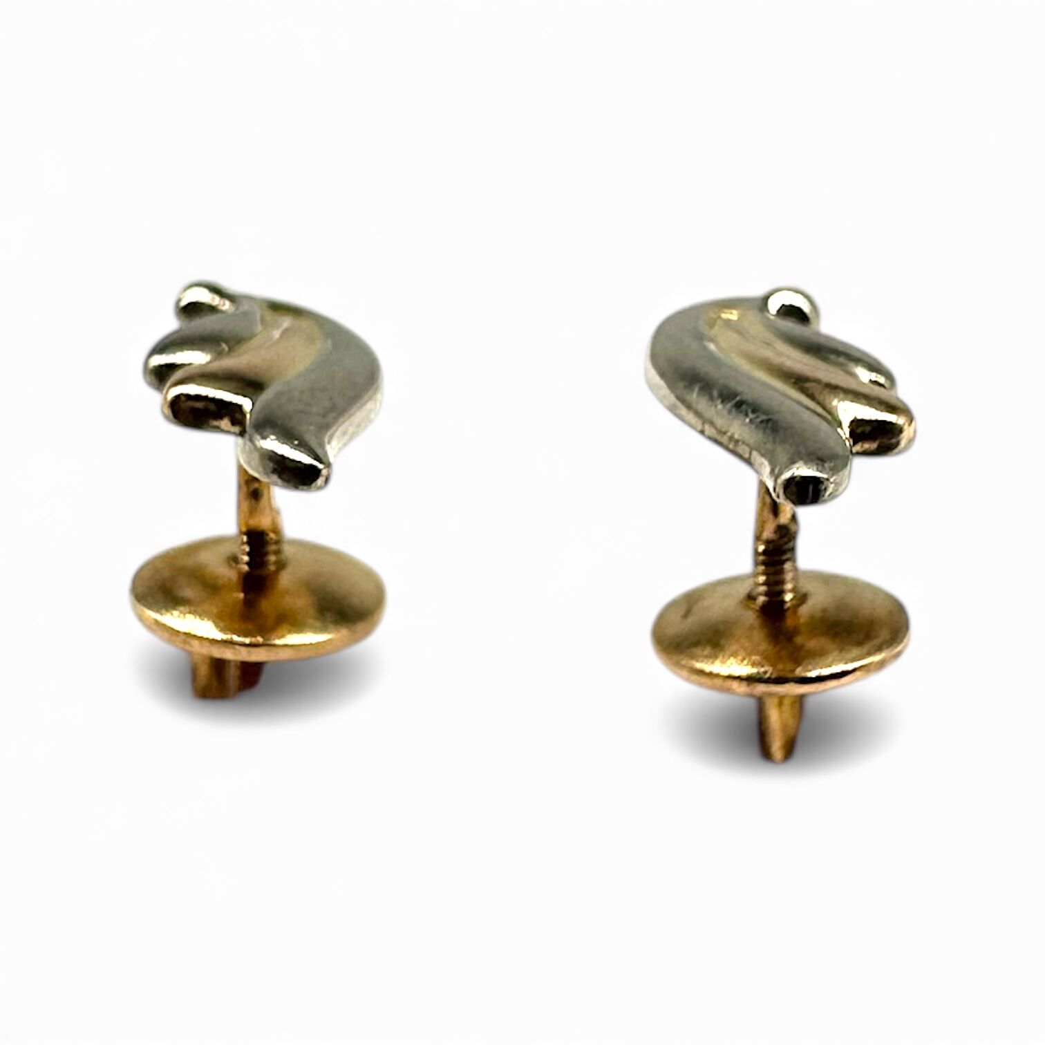 Золотые серьги без вставок