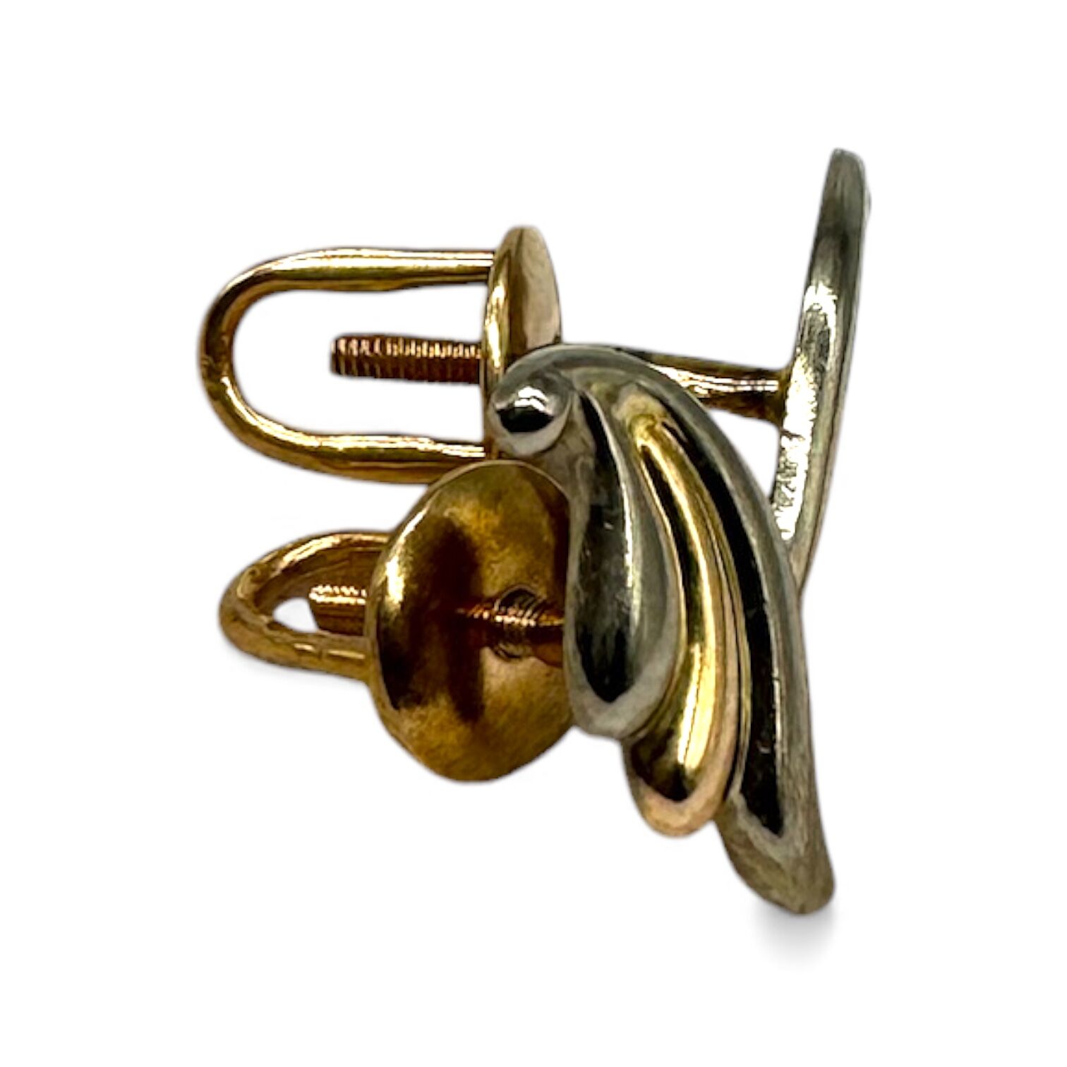 Золотые серьги без вставок