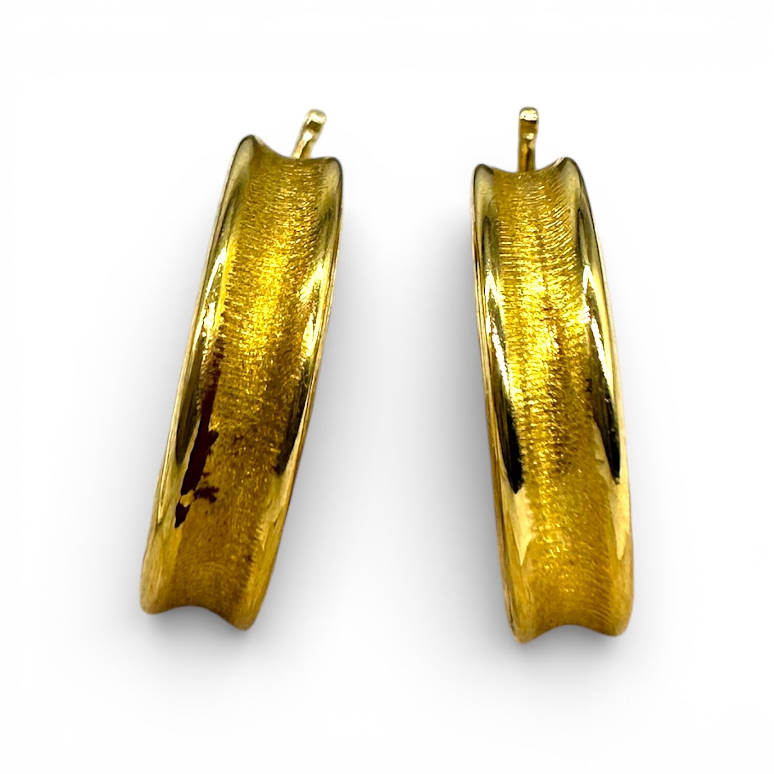 Золотые серьги без вставки