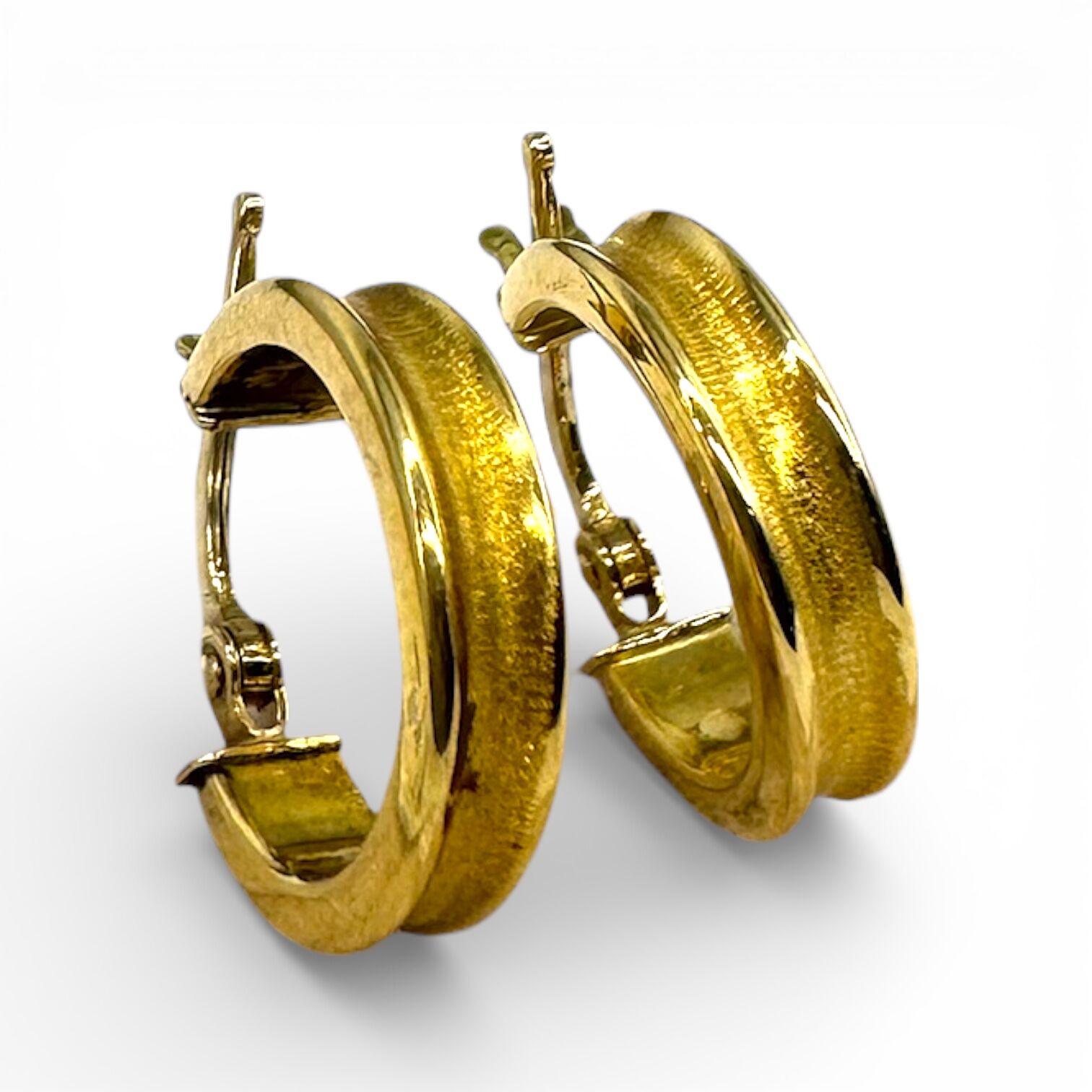 Золотые серьги без вставки