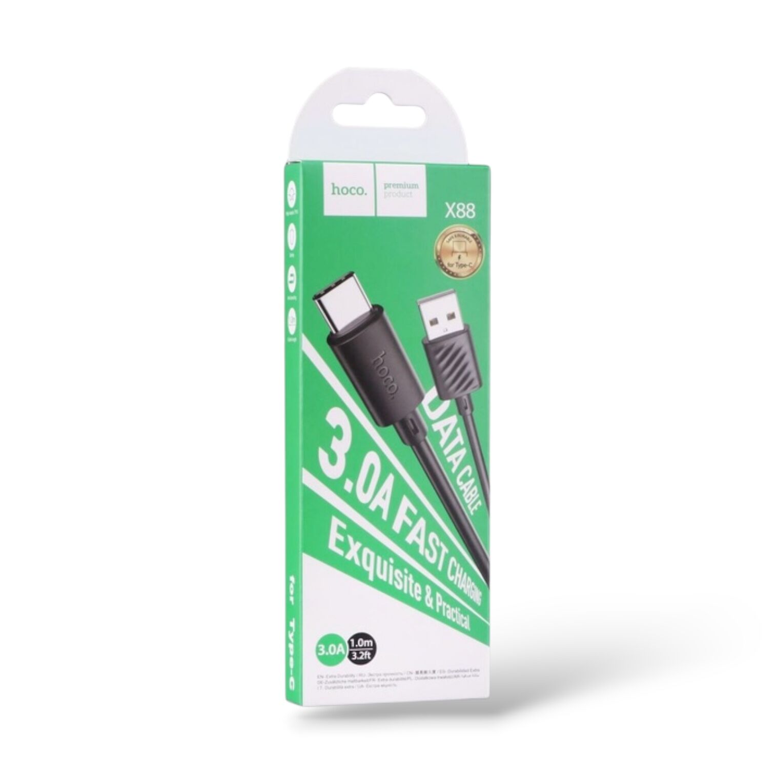 Кабель Hoco X88 Magic silicone USB-A to Type-C 1