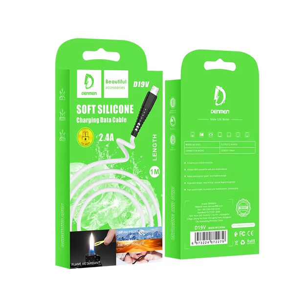 Кабель micro Denmen D19V Silicone