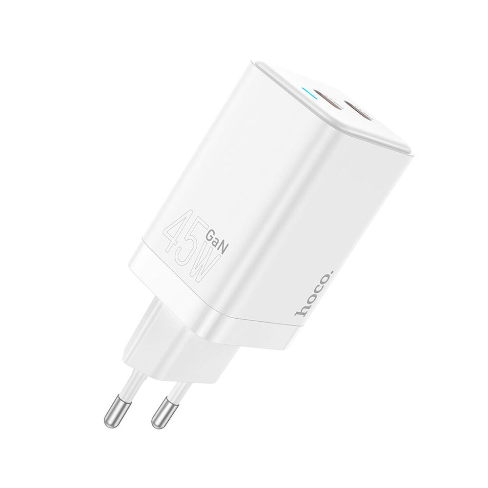 Мережевий адаптер Hoco N23 Starlight 45W (2 Type-C)