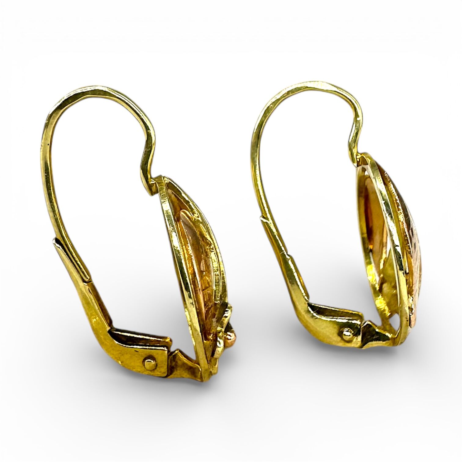 Золотые серьги без вставки