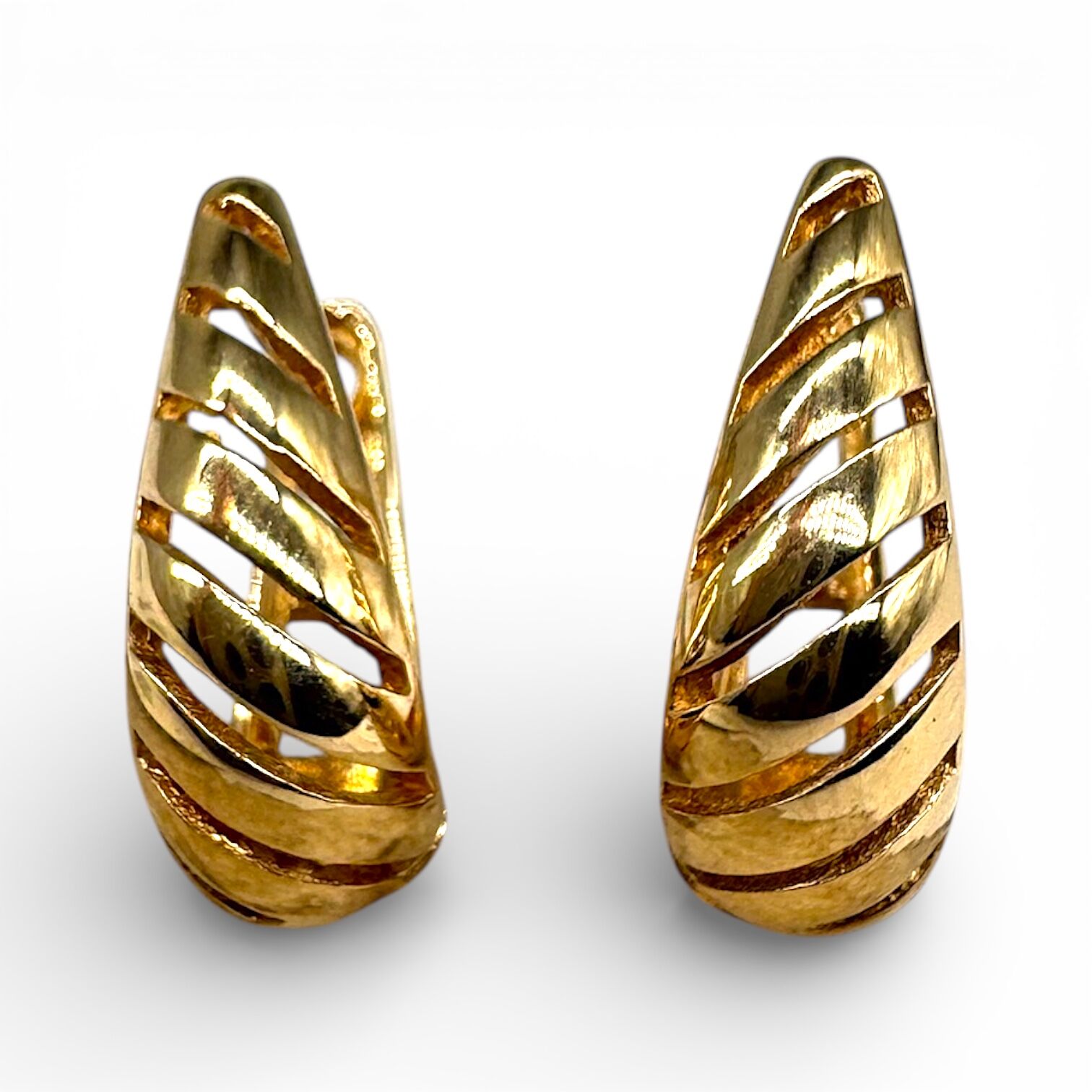 Золотые серьги без вставки