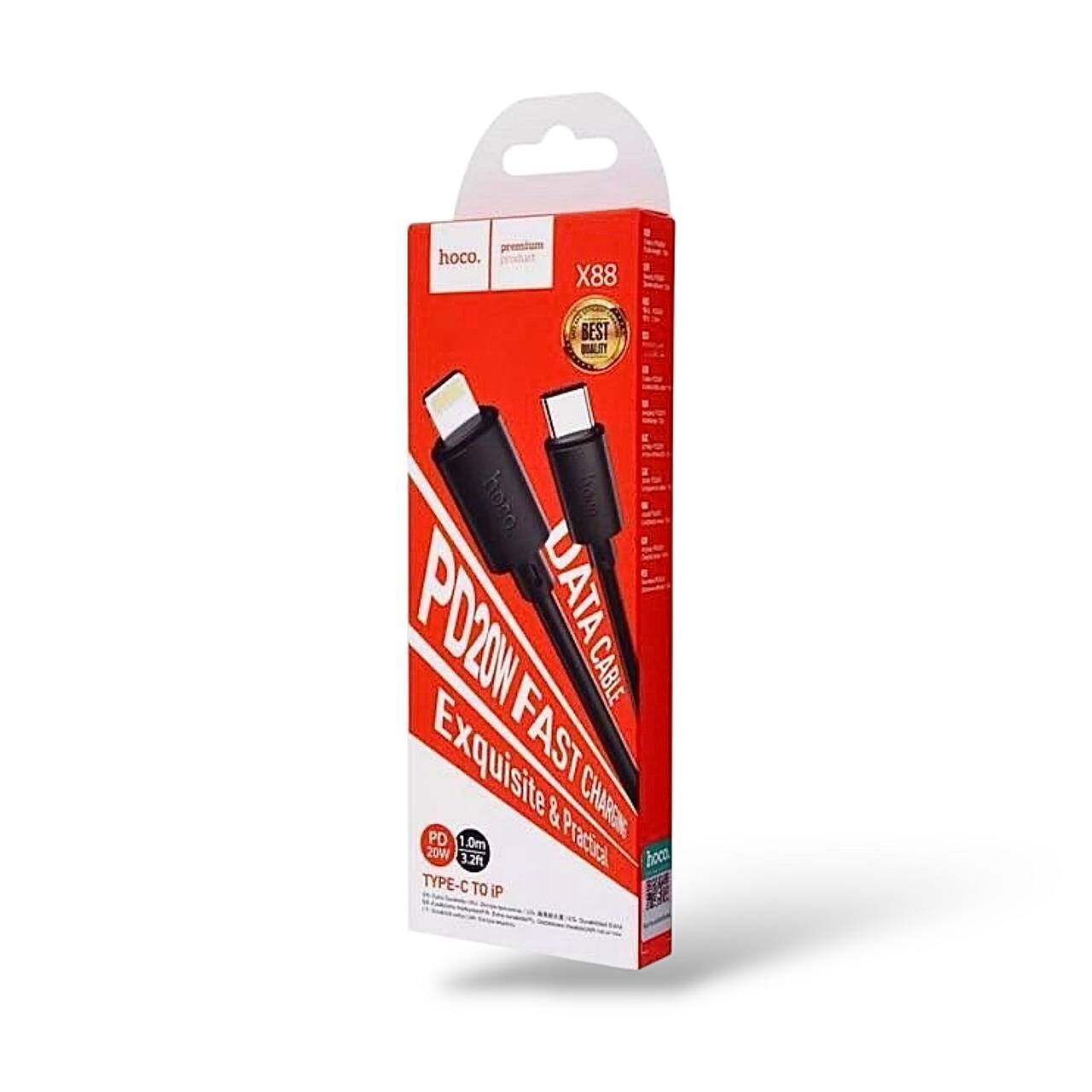 Кабель Hoco X88 Magic silicone 20W Type-C to Lightning