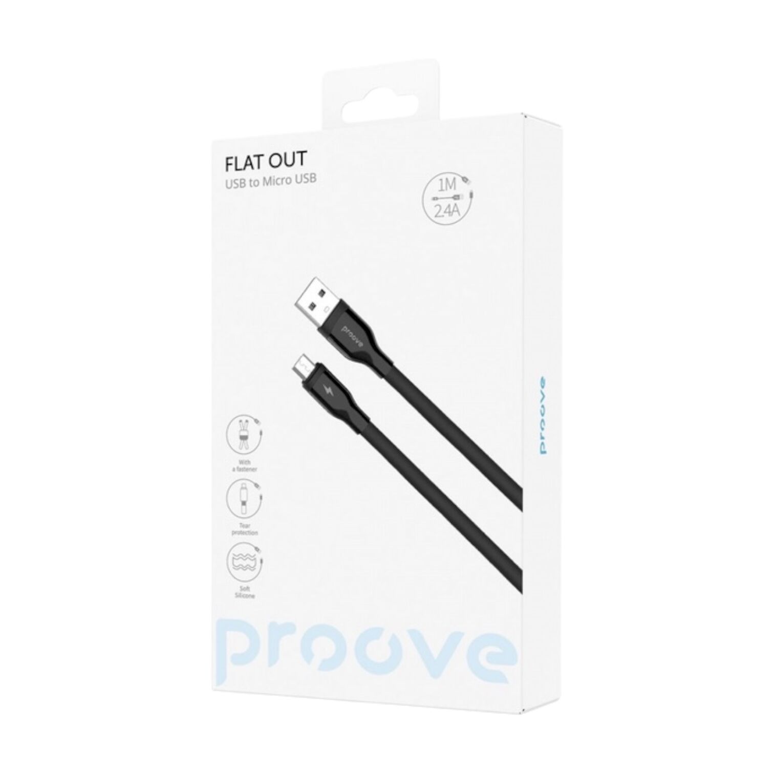 Кабель Proove Flat Out Micro USB 2.4A