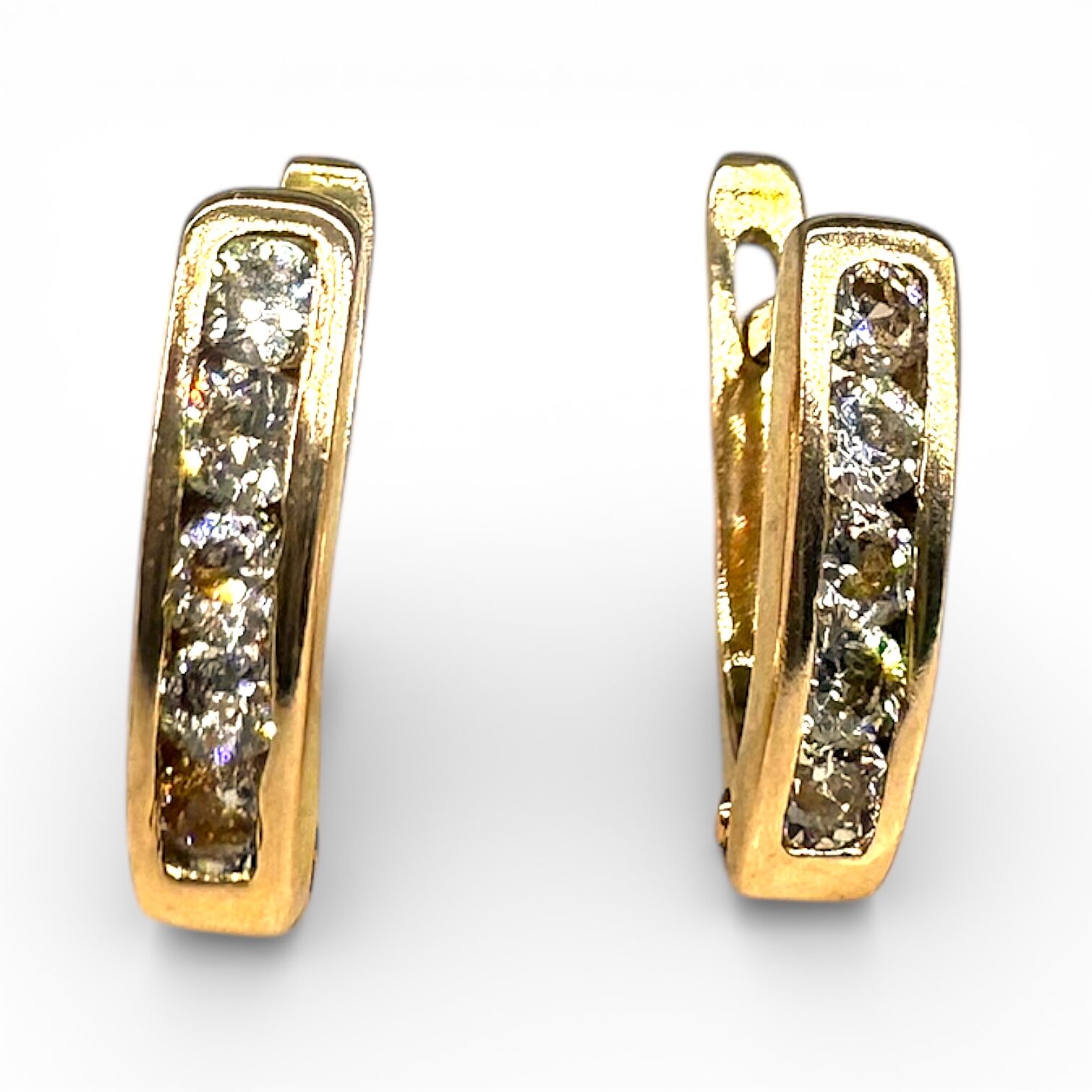 Золоті сережки з фіанітами