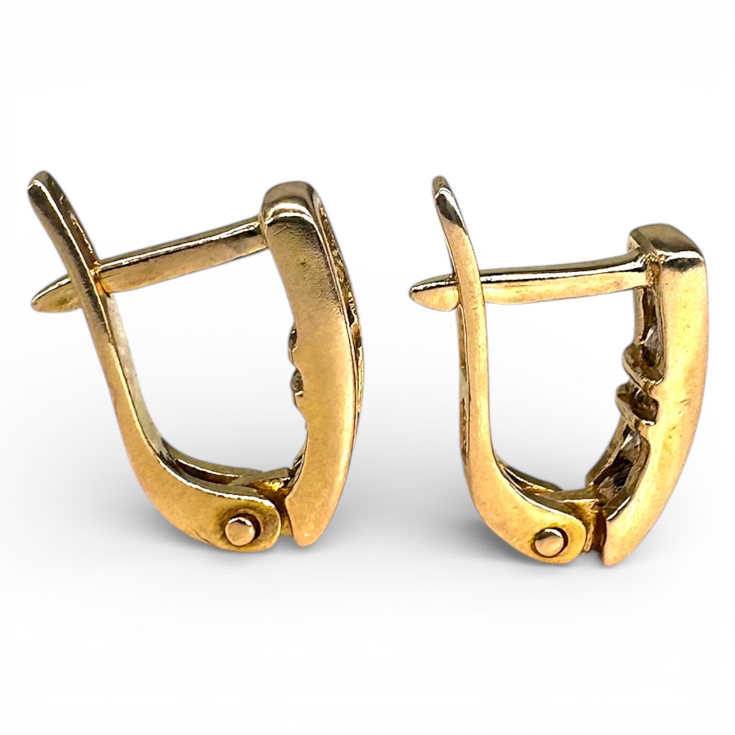 Золоті сережки з фіанітами