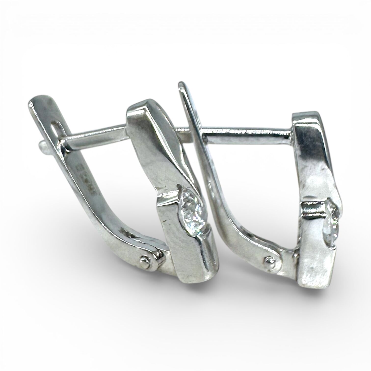 Золоті сережки з фіанітами