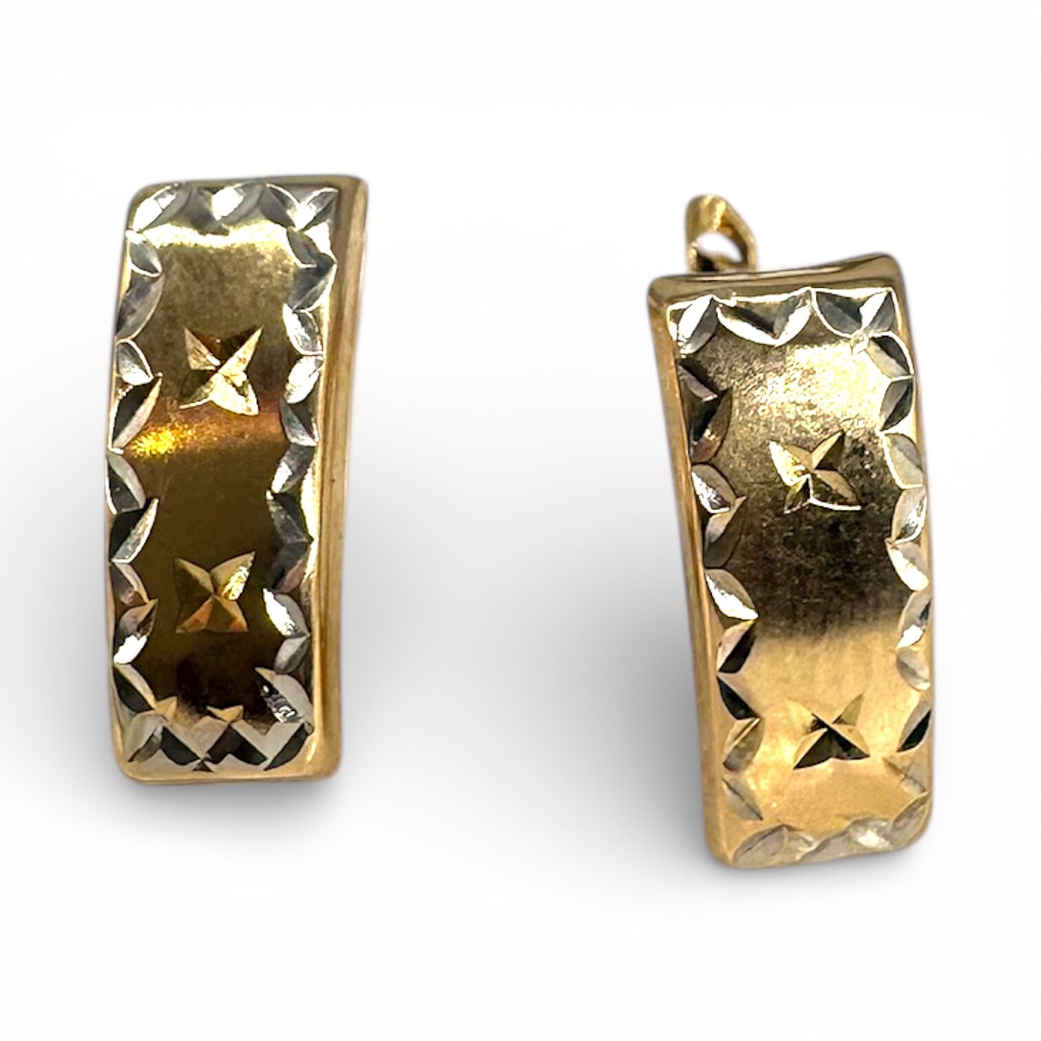 Золотые серьги без вставок