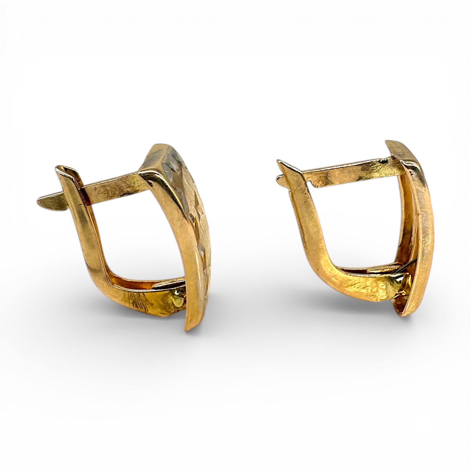 Золотые серьги без вставок