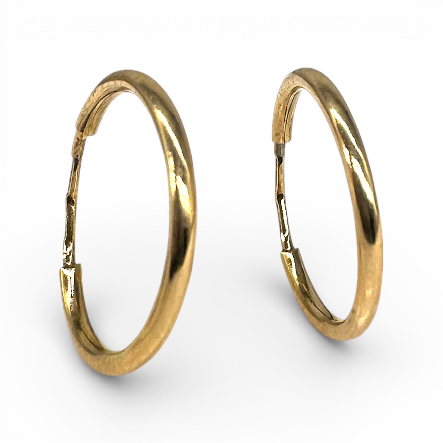 Золоті сережки без вставок