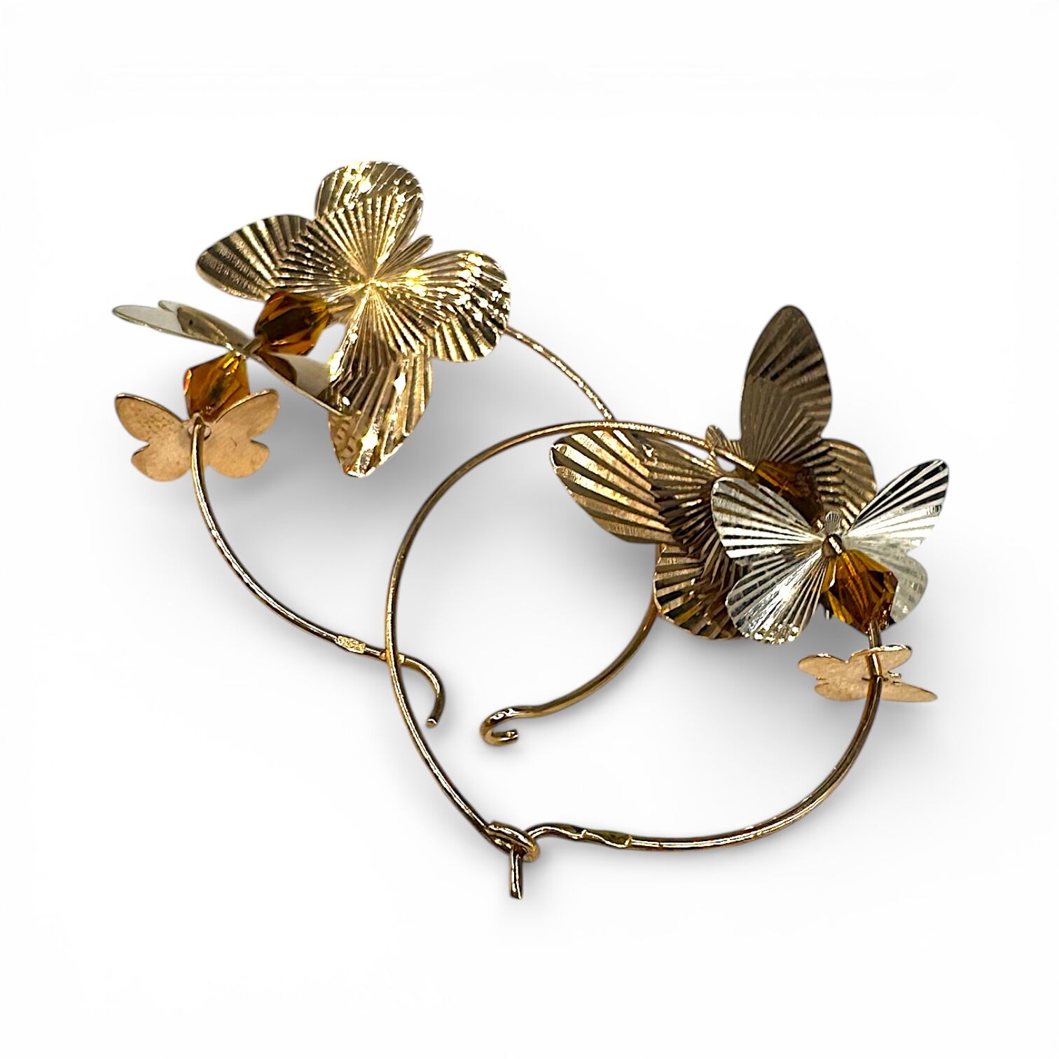 Золоті сережки з цирконом