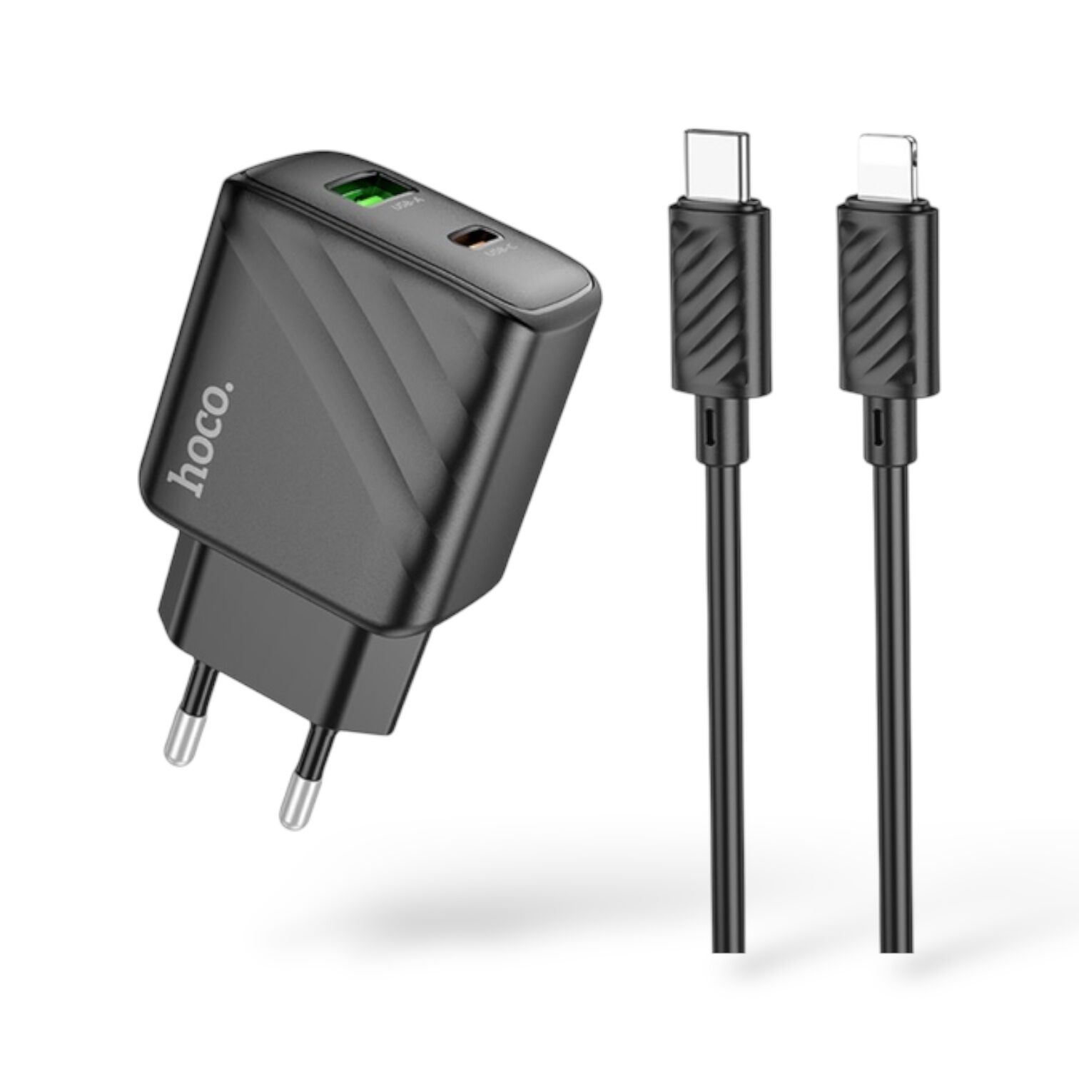 Мережевий адаптер Hoco CS23A Sunlight dual port PD30W+QC3.0