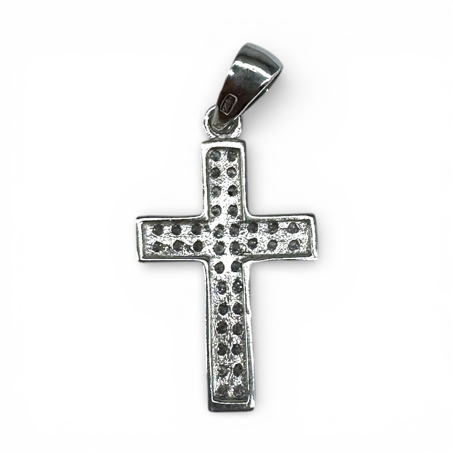 Срібна підвіска з фіанітами