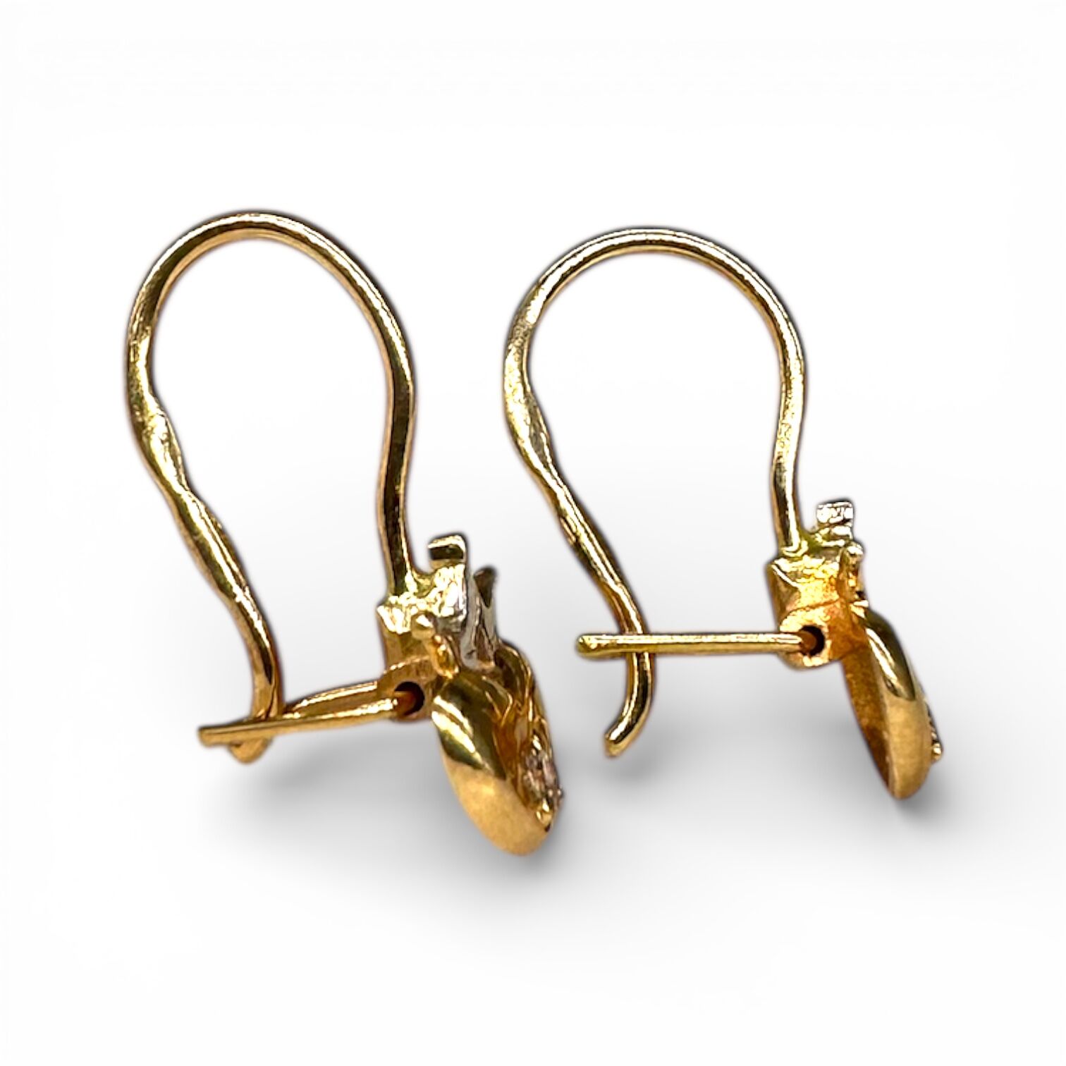 Золотые серьги с фианитами