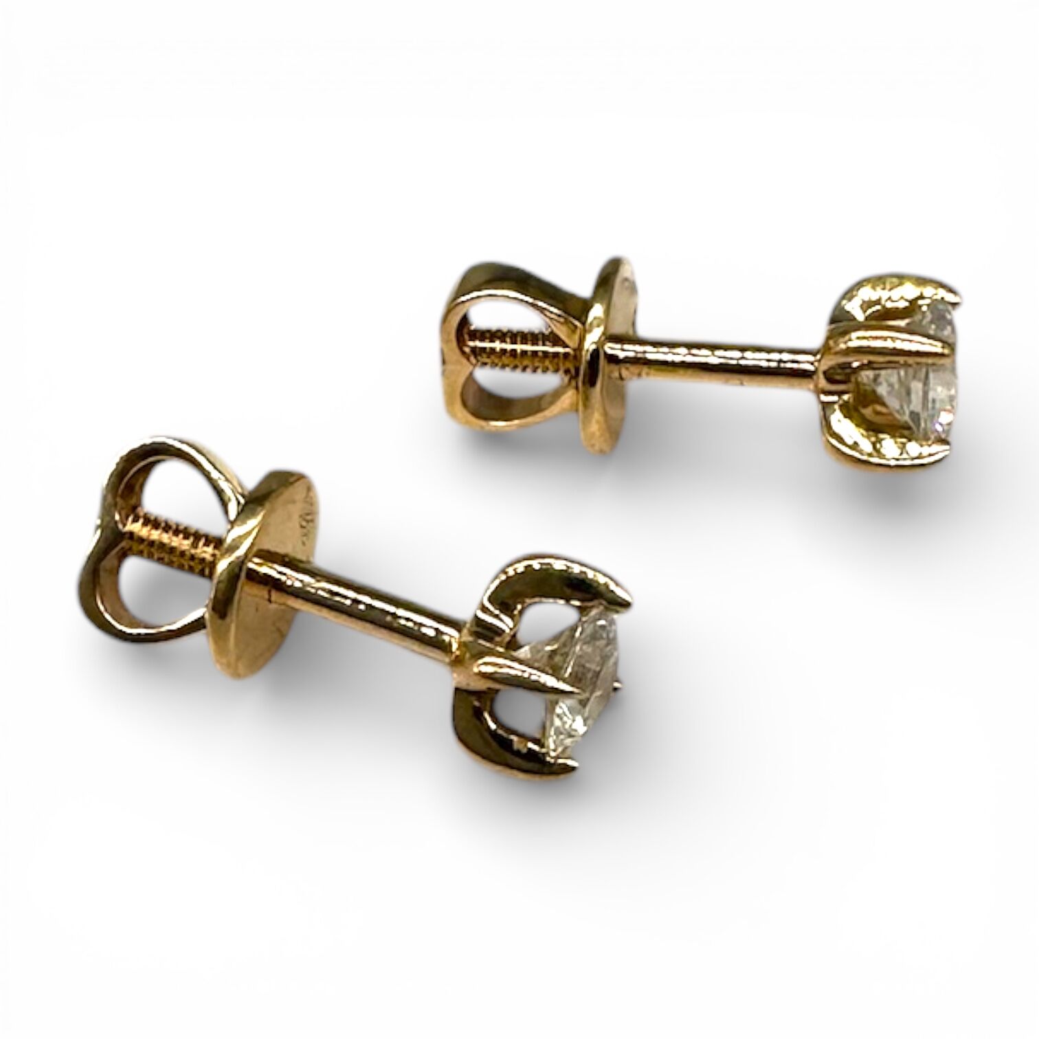 Золоті сережки з цирконами