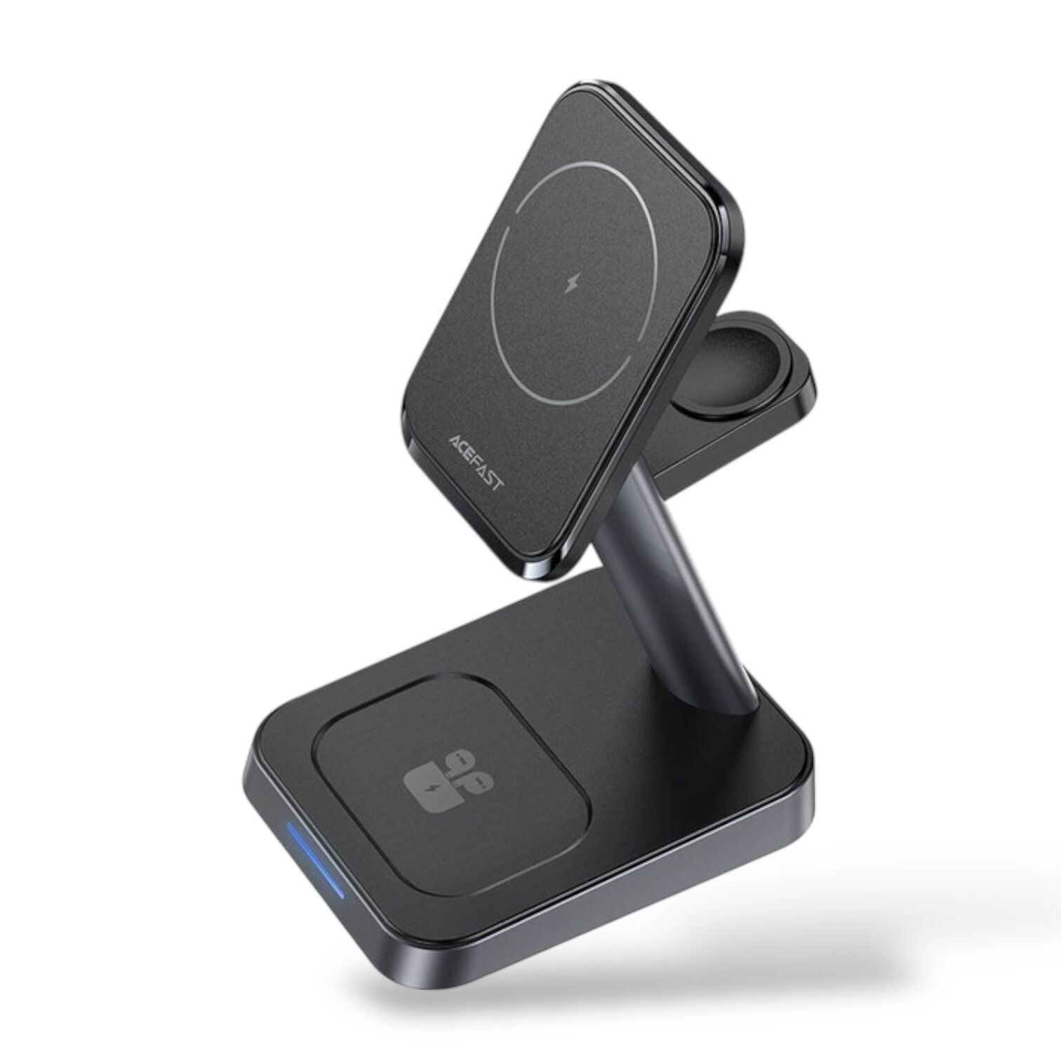 Бездротовий ЗП AceFast E3 3 in1 настільна зарядна станція (Чорний)