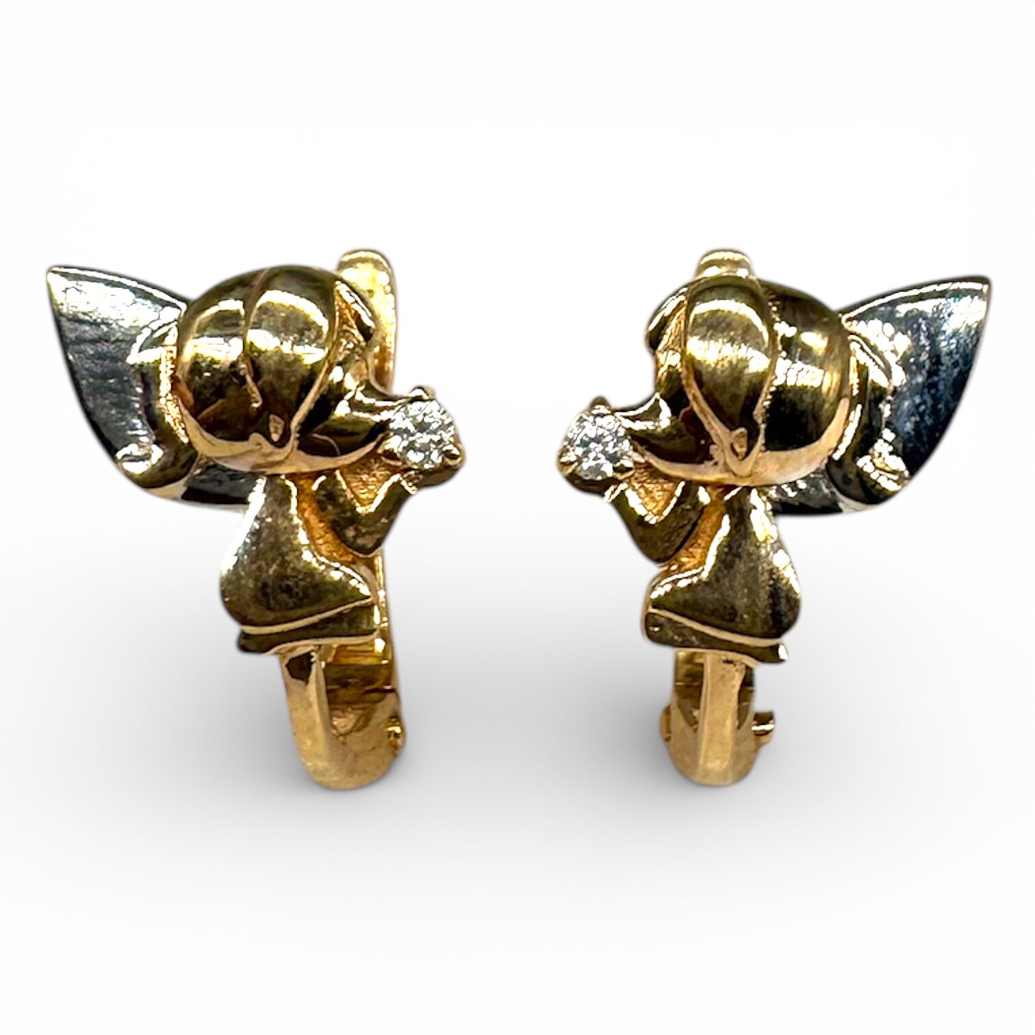 Золоті сережки з фіанітами