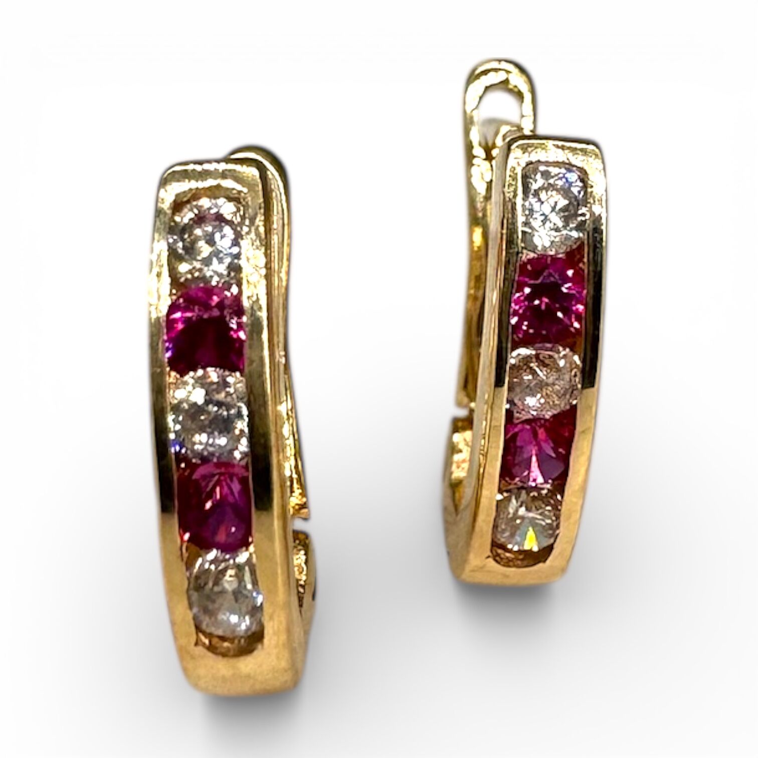 Золоті сережки з цирконами