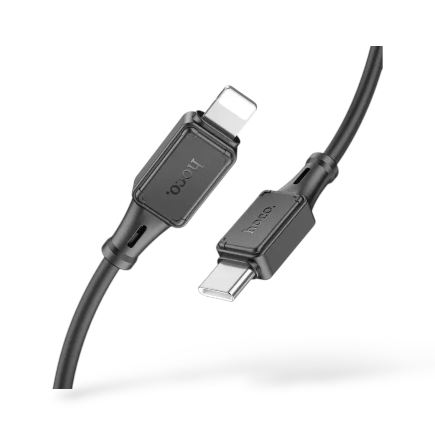 Кабель Hoco X101 Assistant silicone Type-C to Lightning 27W 1m (Чорний)