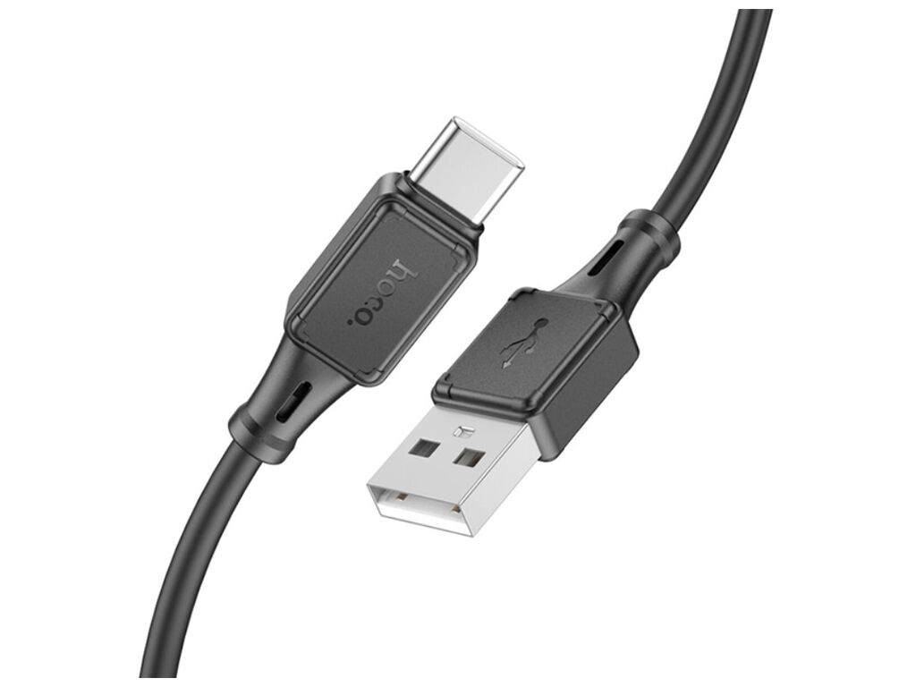 Кабель Hoco X101 Assistant silicone Type-C 3A 1m (Чорний)