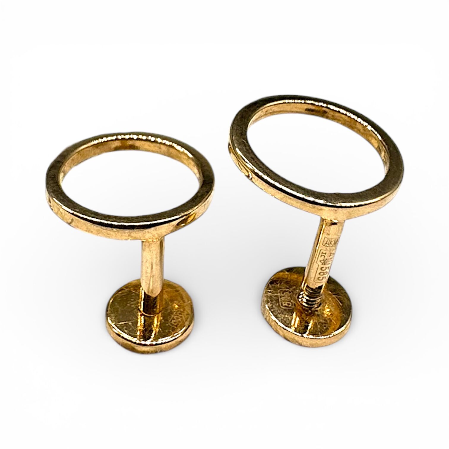 Золоті сережки без вставки