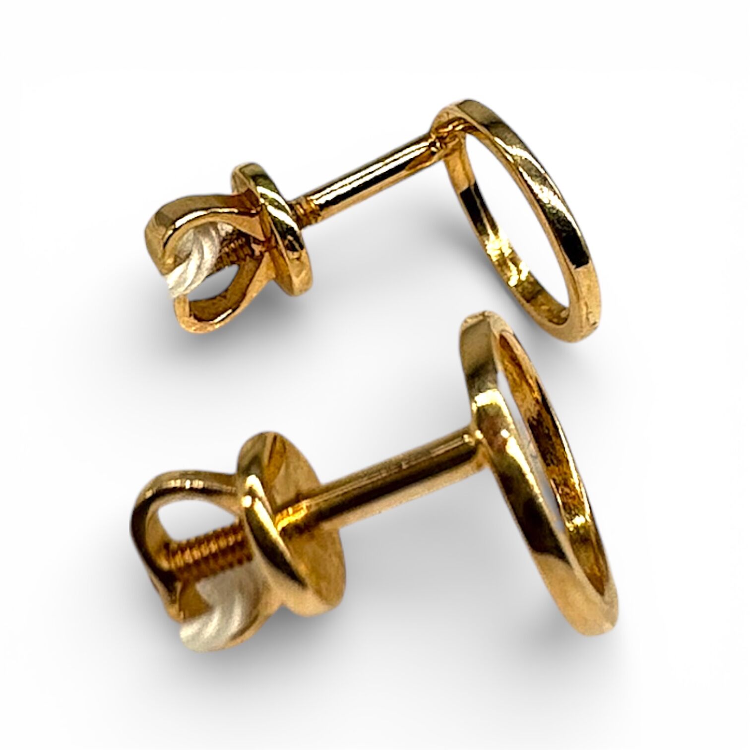 Золоті сережки без вставки