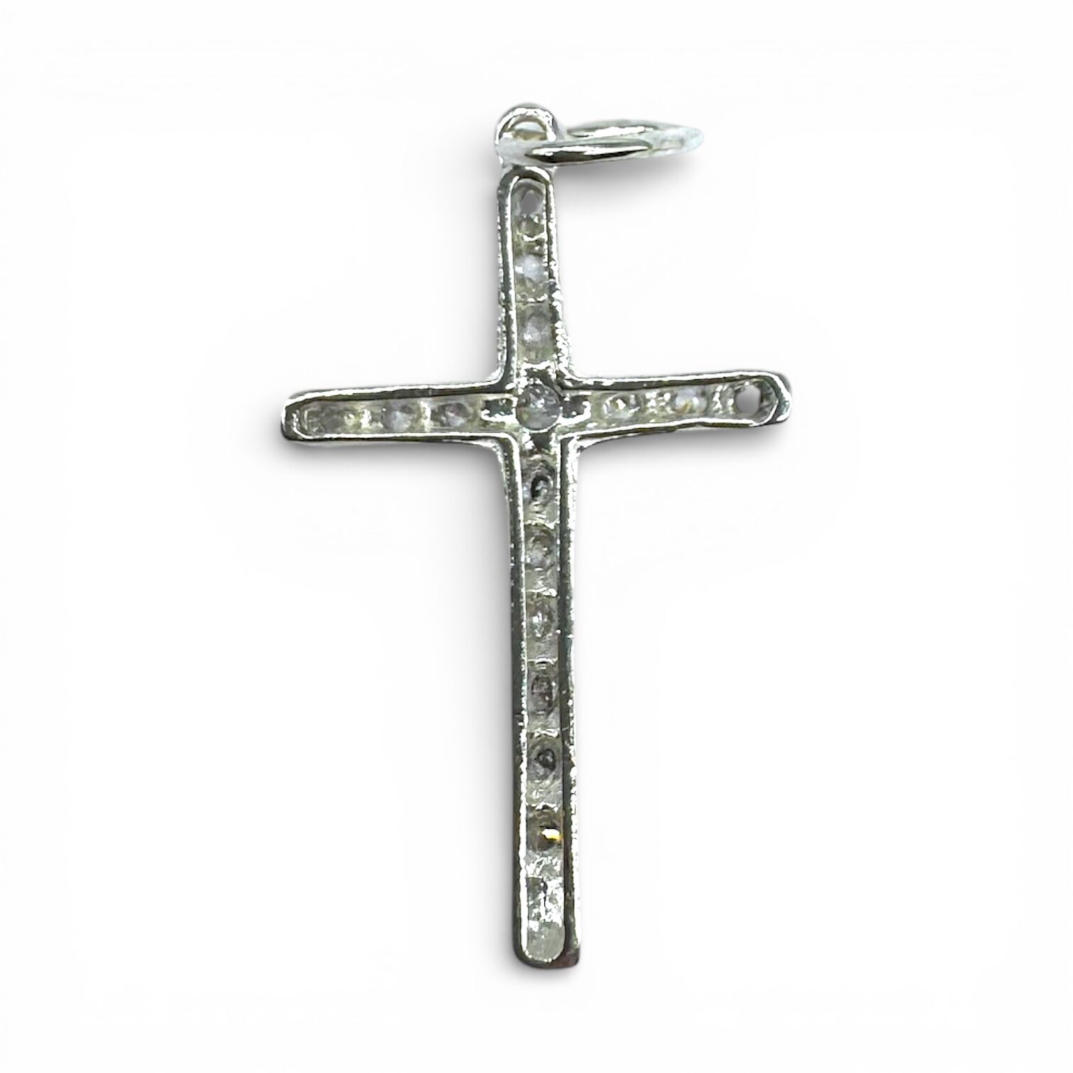 Срібна підвіска з фіанітами