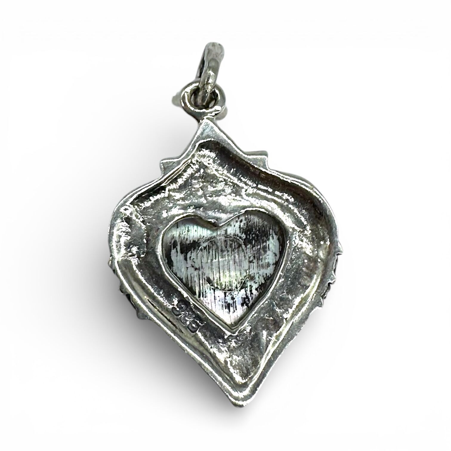 Срібна підвіска з перламутром