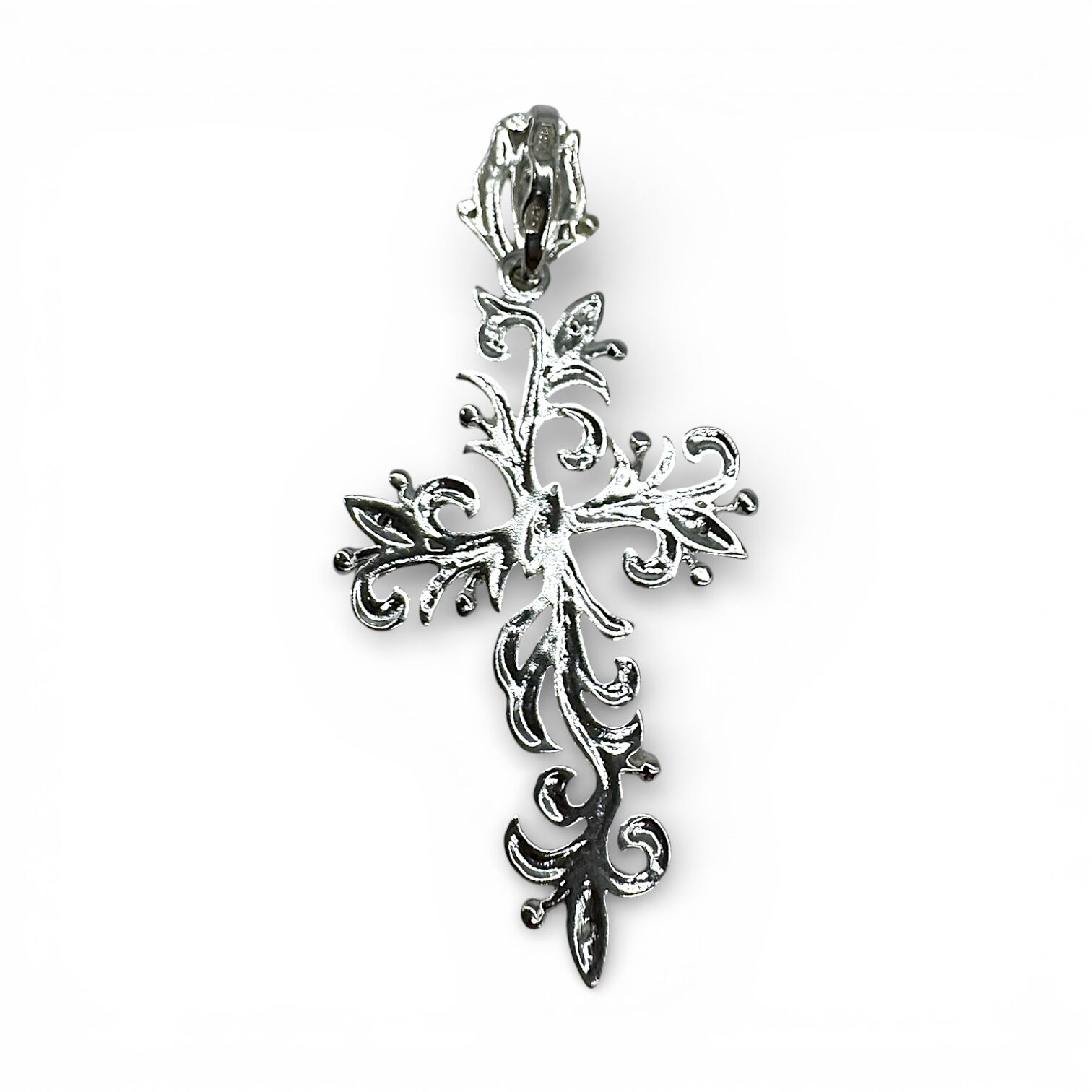 Срібна підвіска з фіанітами