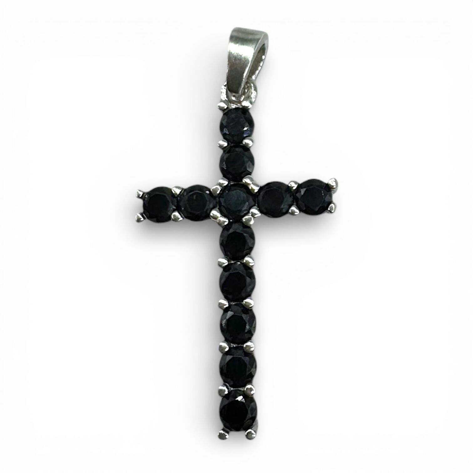 Срібна підвіска з фіанітами