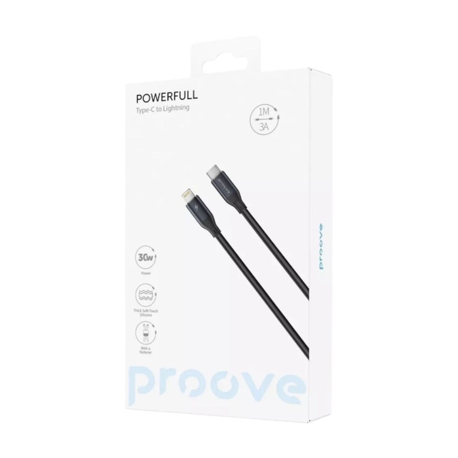 Кабель Proove PowerFull Type-C to Lightning 30W (1m)