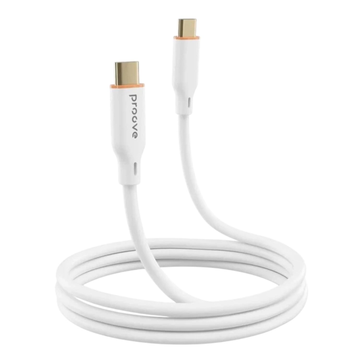 Кабель Proove Jelly Silicone Type-C to Type-C 60W (1m) Білий