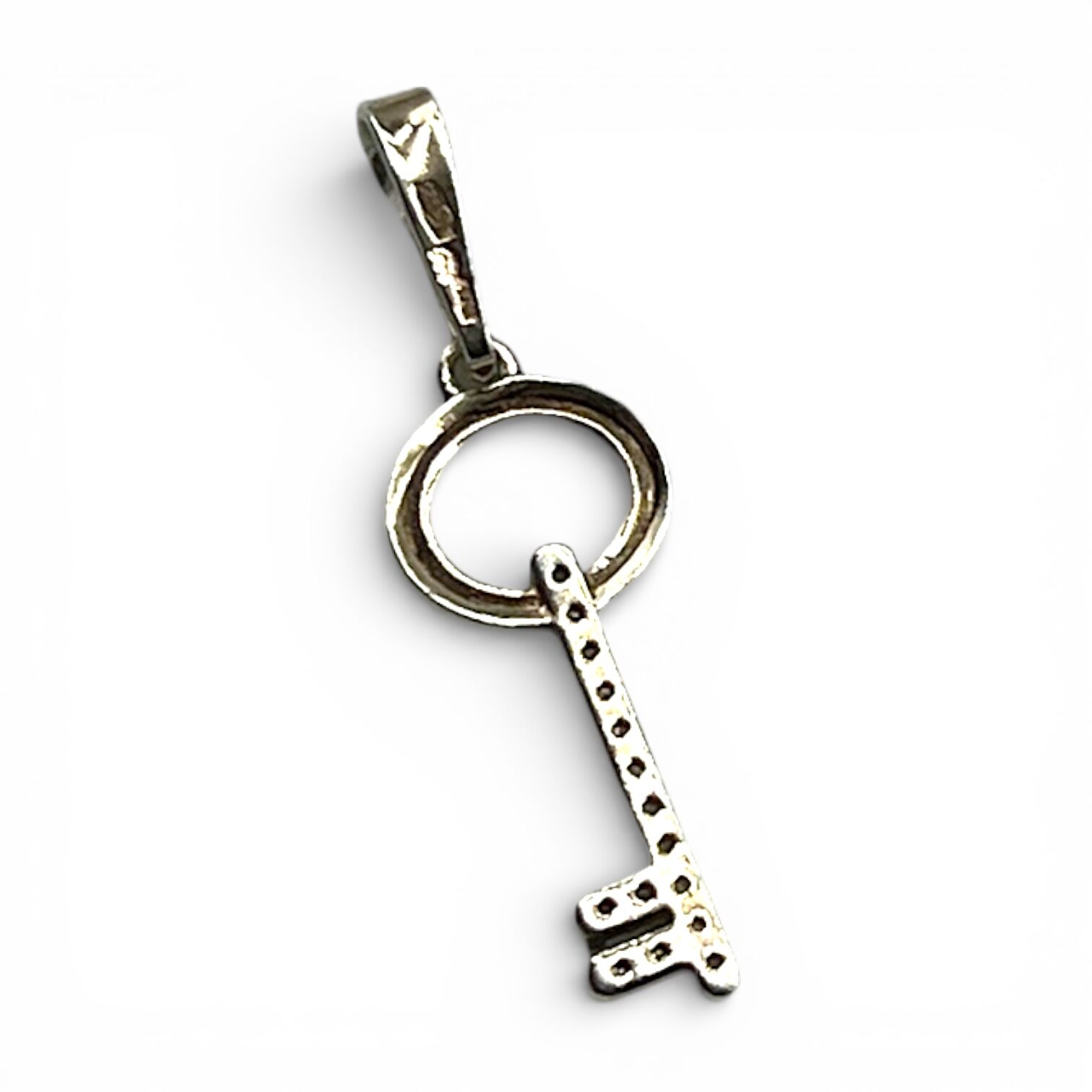 Срібна підвіска з фіанітами