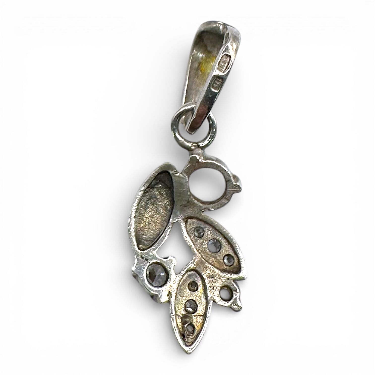 Срібна підвіска з фіанітами