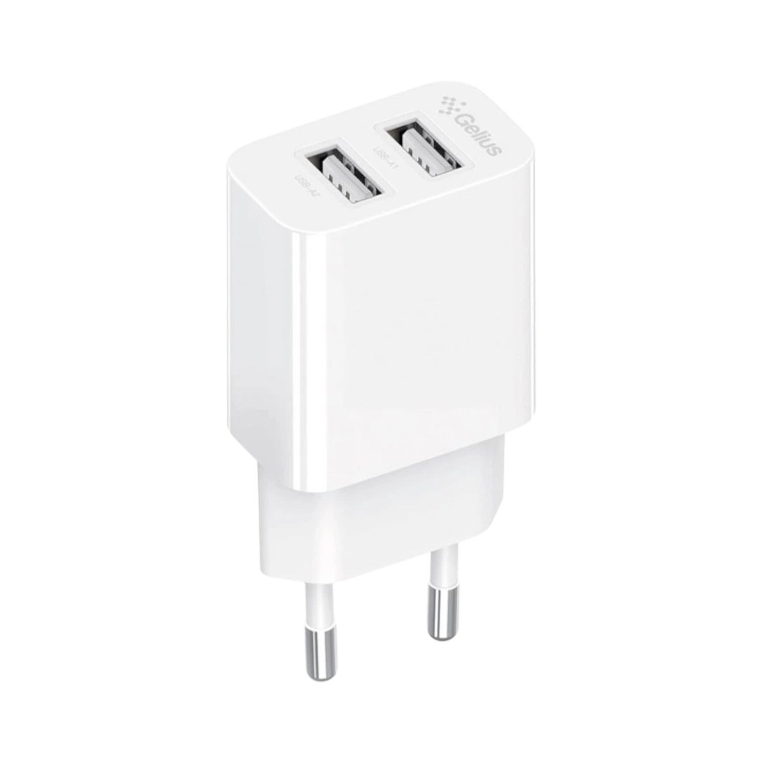 Мережевий адаптер Gelius GP-HC059 2USB/2.4A+кабель Type-C White