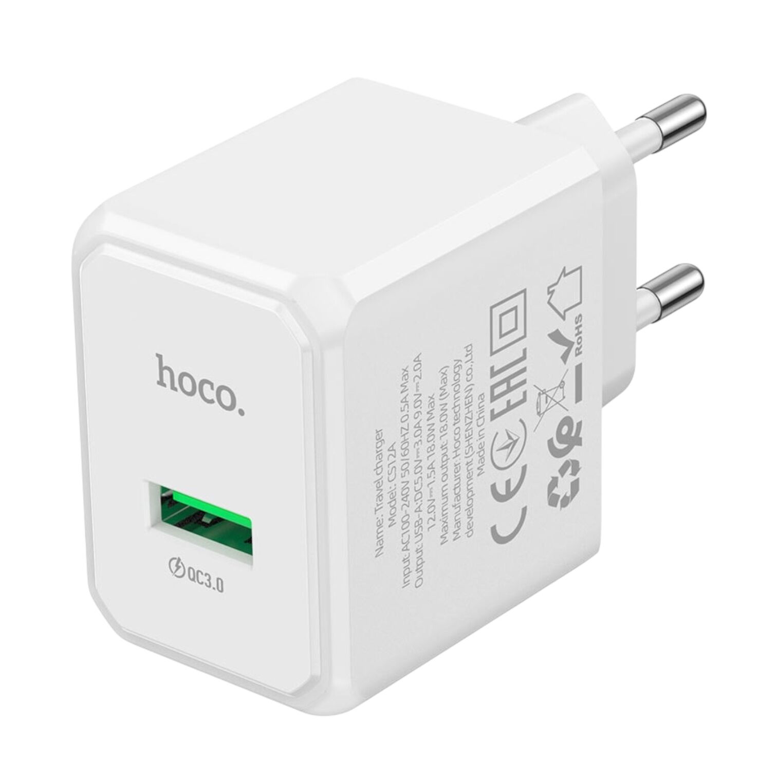 Мережевий адаптер Hoco CS12A Ocean QC3.0 18W