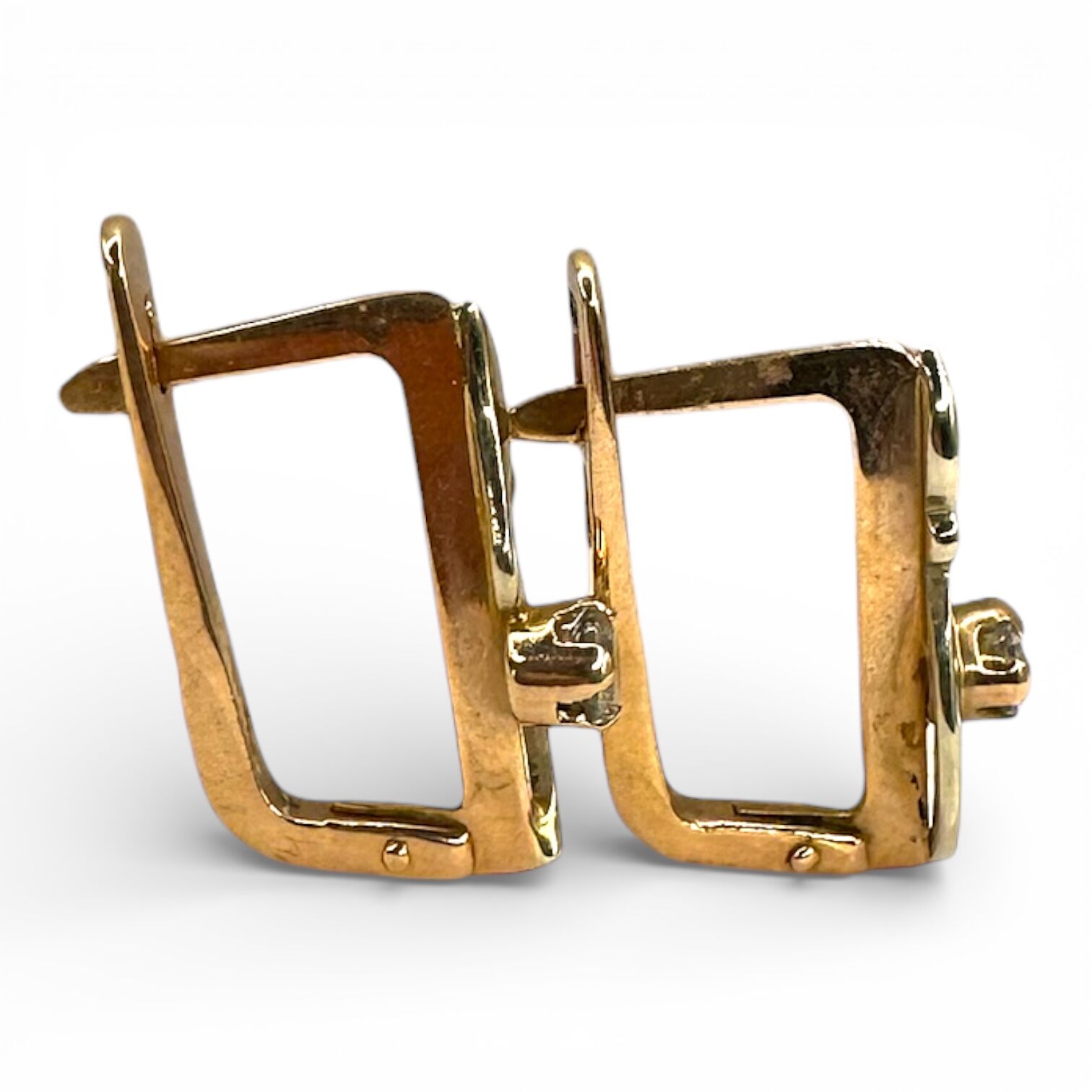 Золоті  сережки з фіанітами