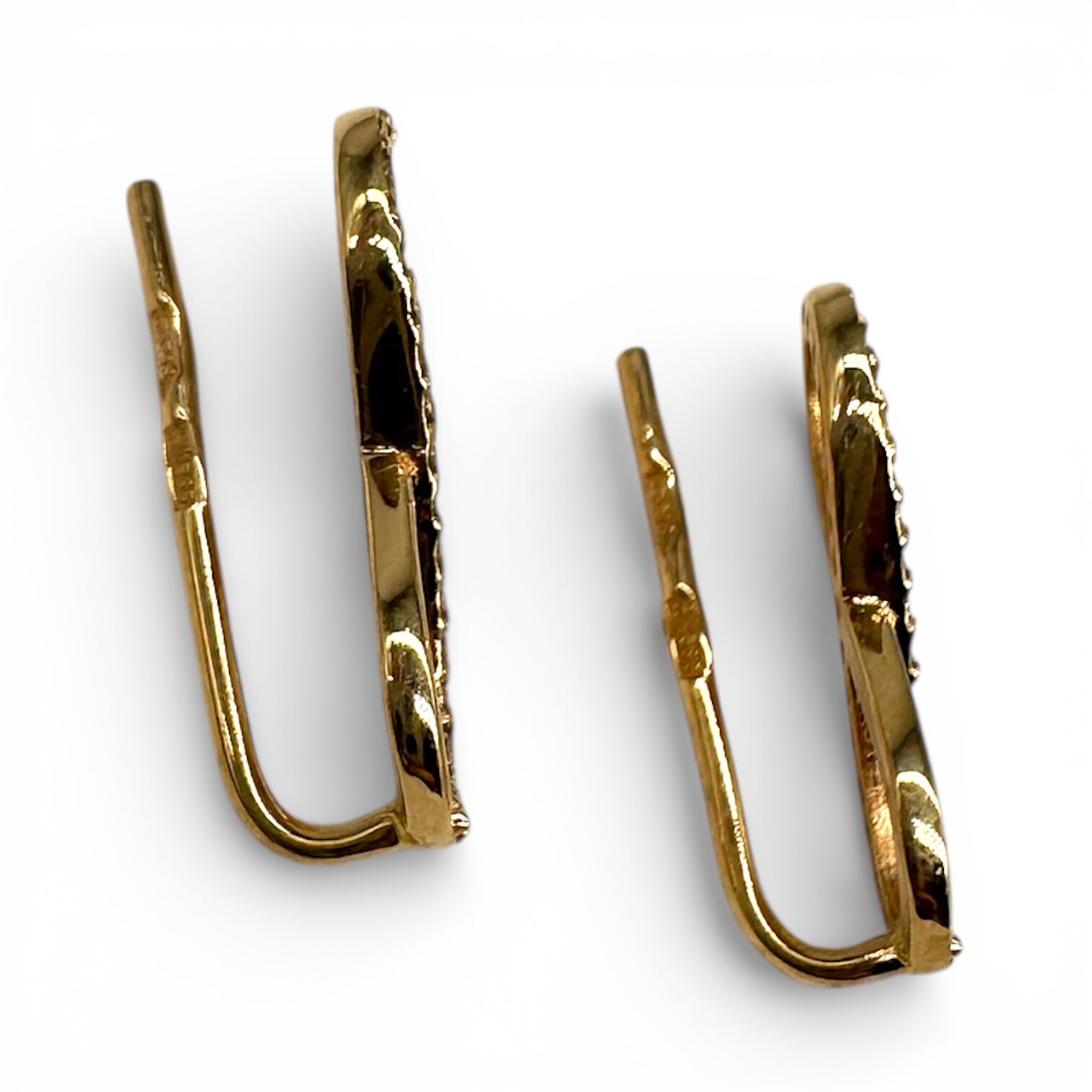 Золоті сережки з цирконами