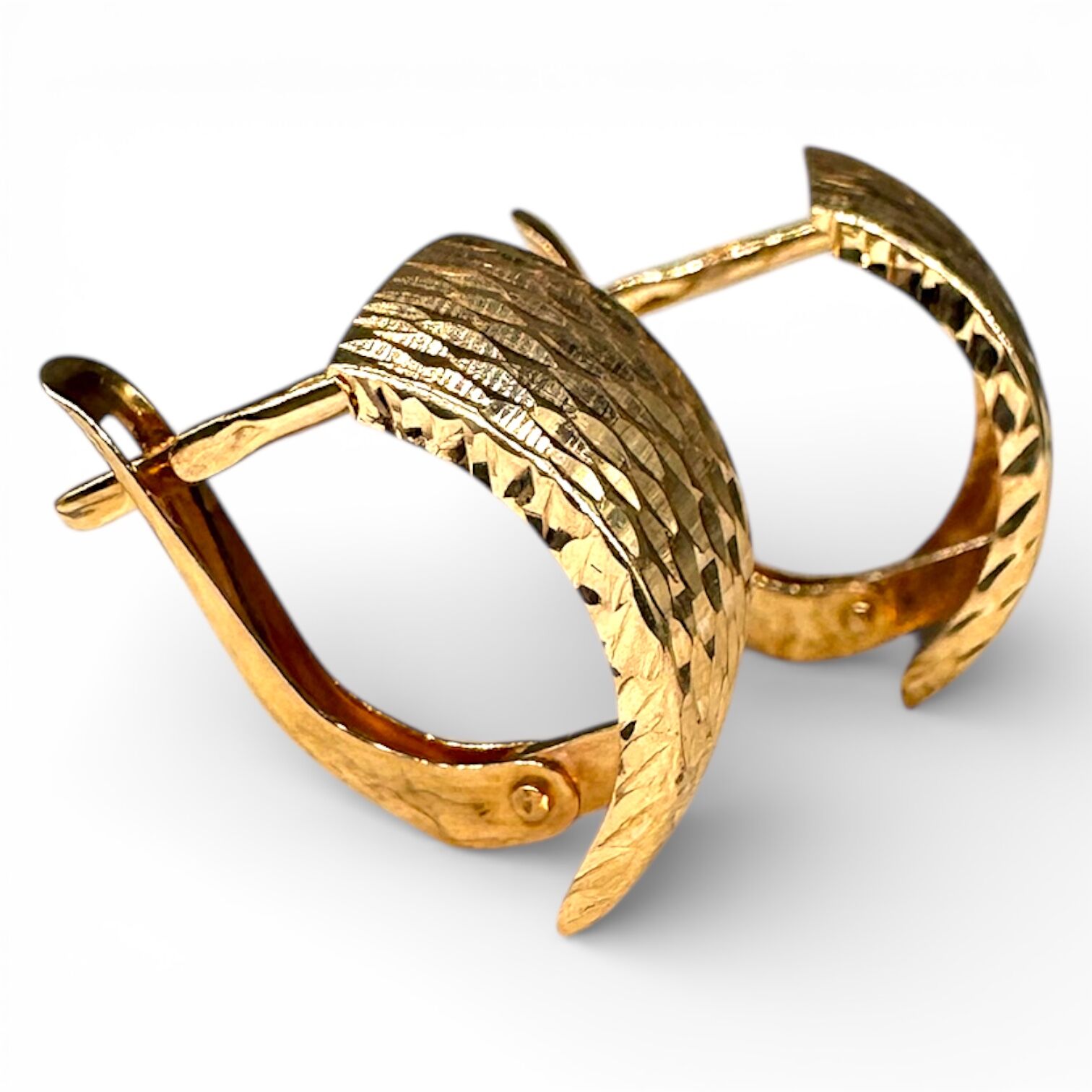 Золоті сережки без вставок