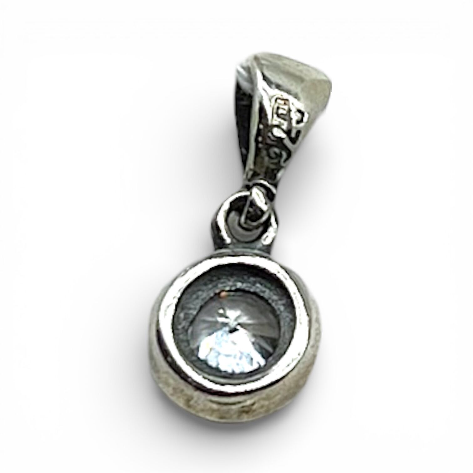 Серебряная подвеска с фианитом