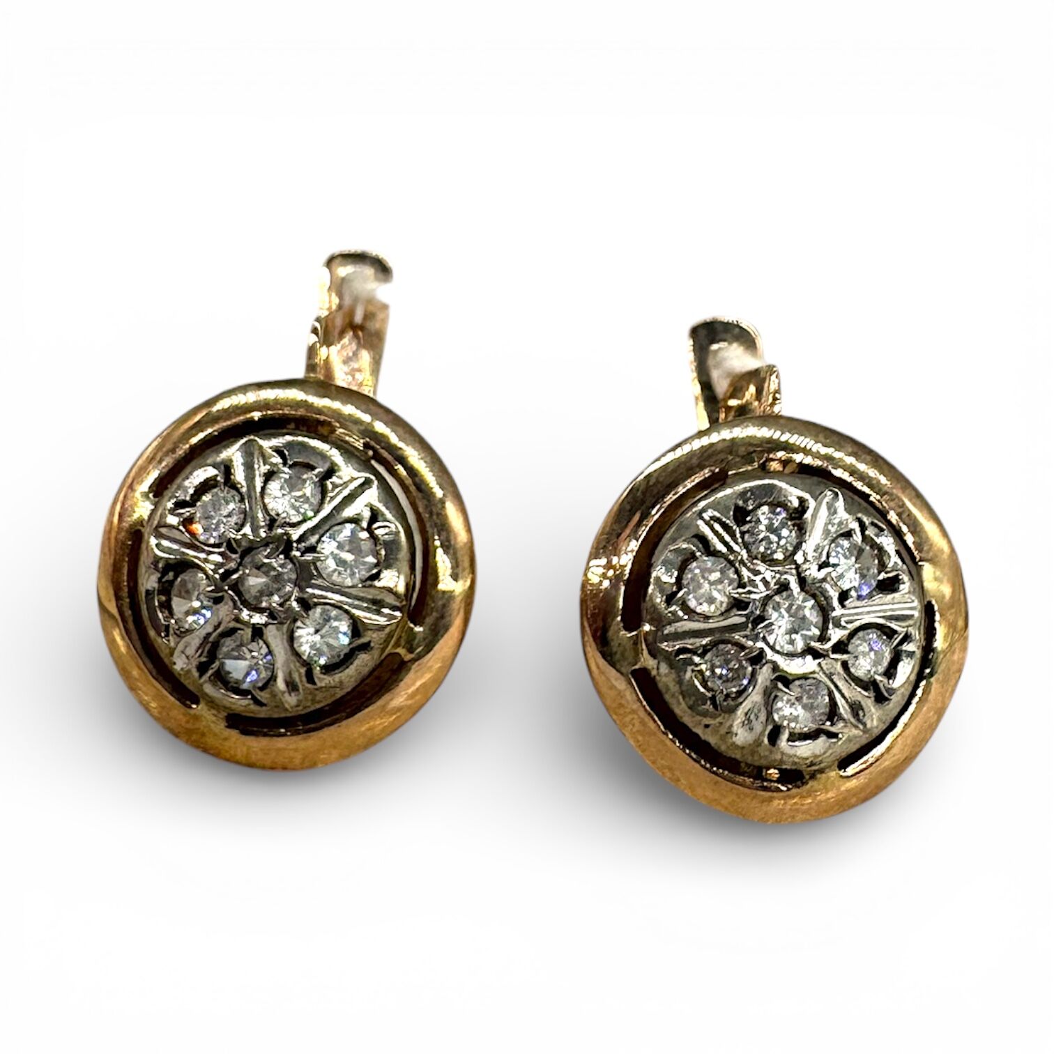 Золоті сережки з фіанітами