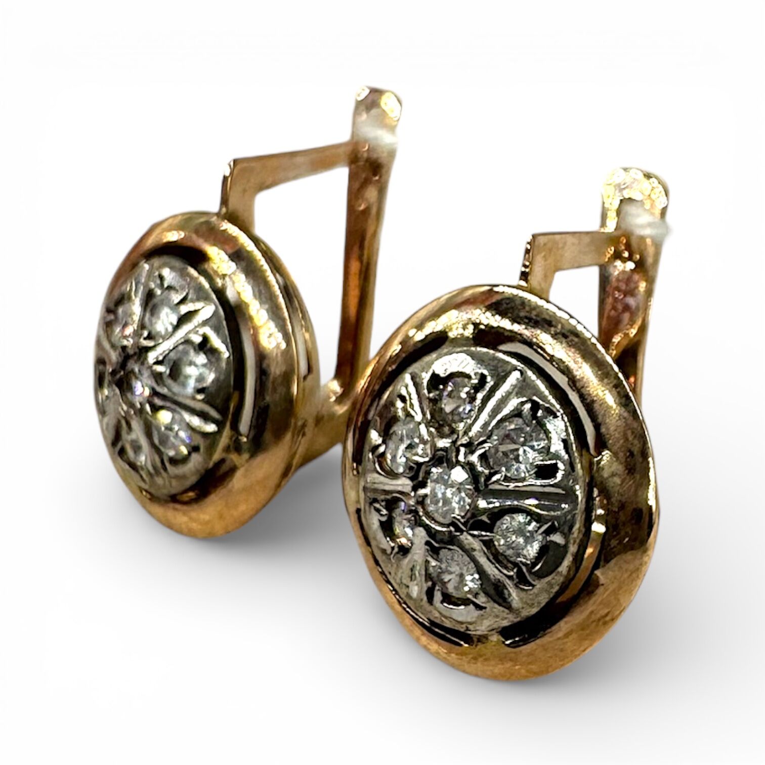 Золоті сережки з фіанітами