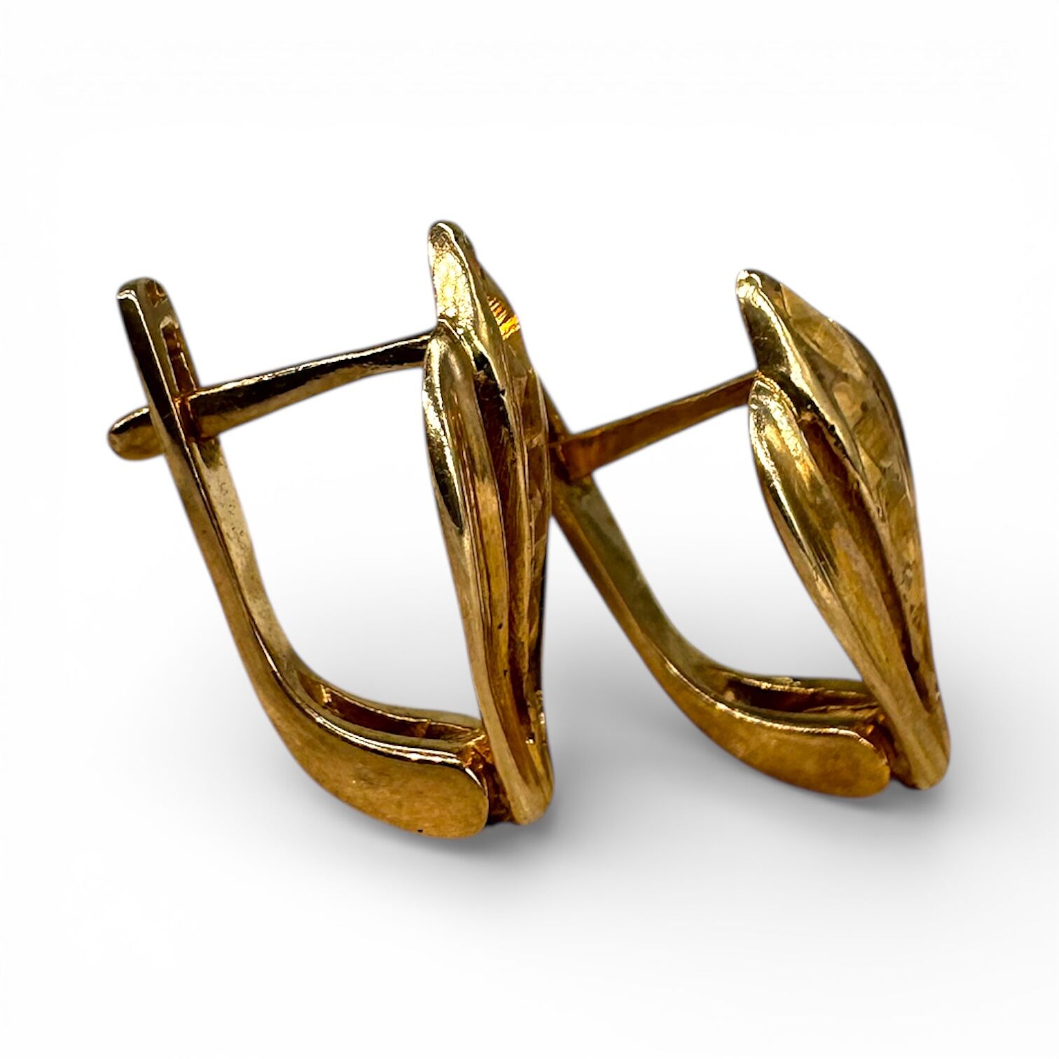 Золоті сережки без вставок