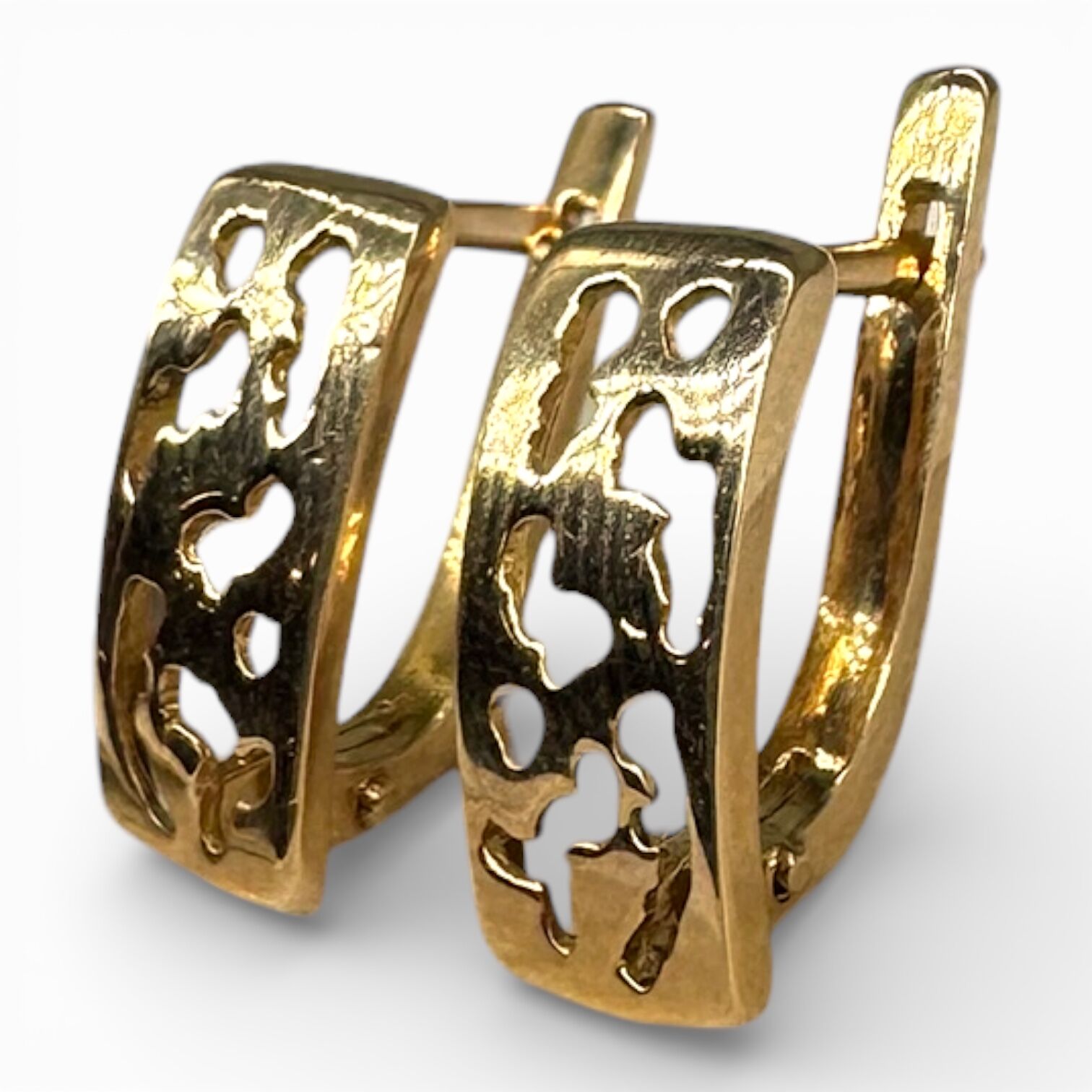 Золоті сережки без вставок