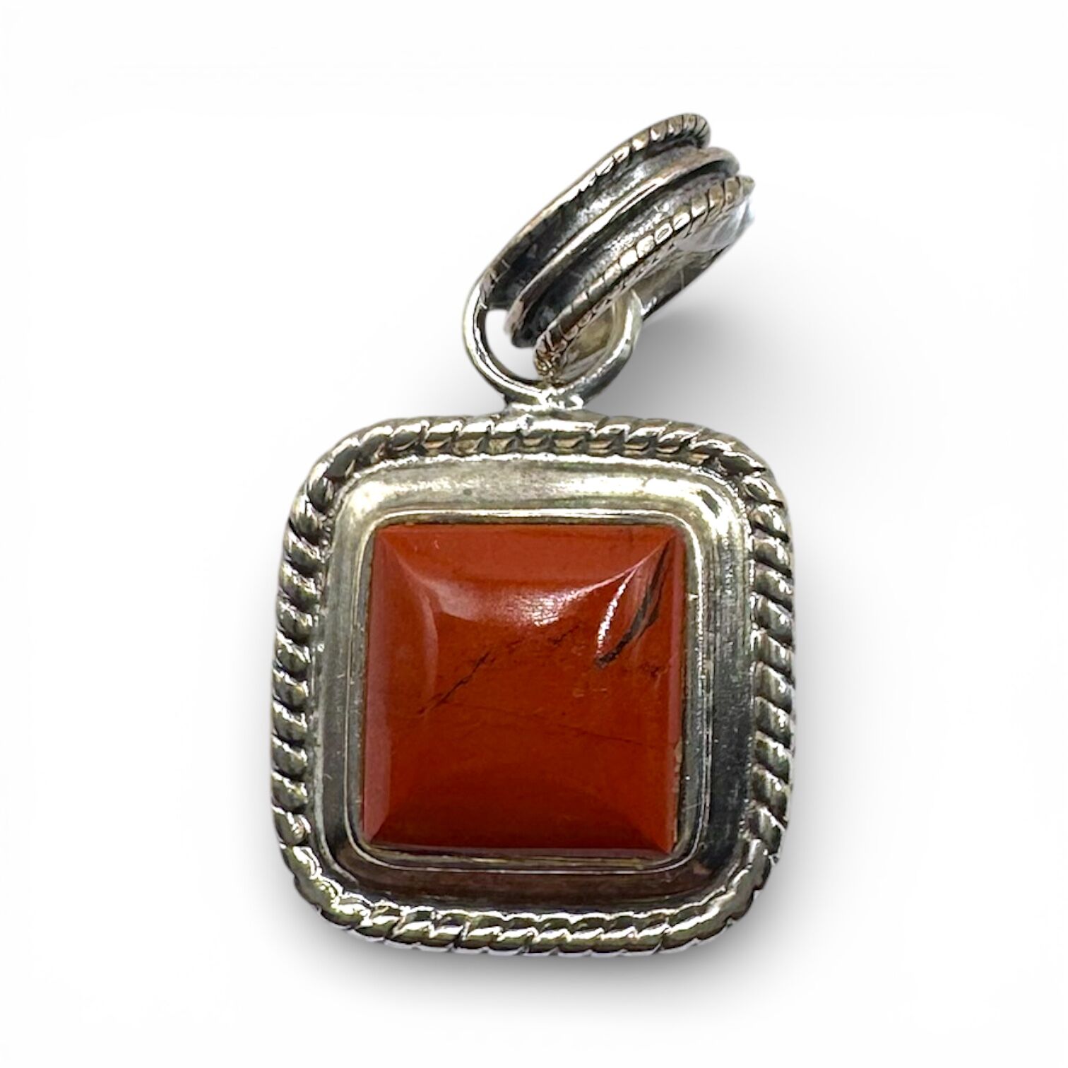 Срібні підвіс з агатом