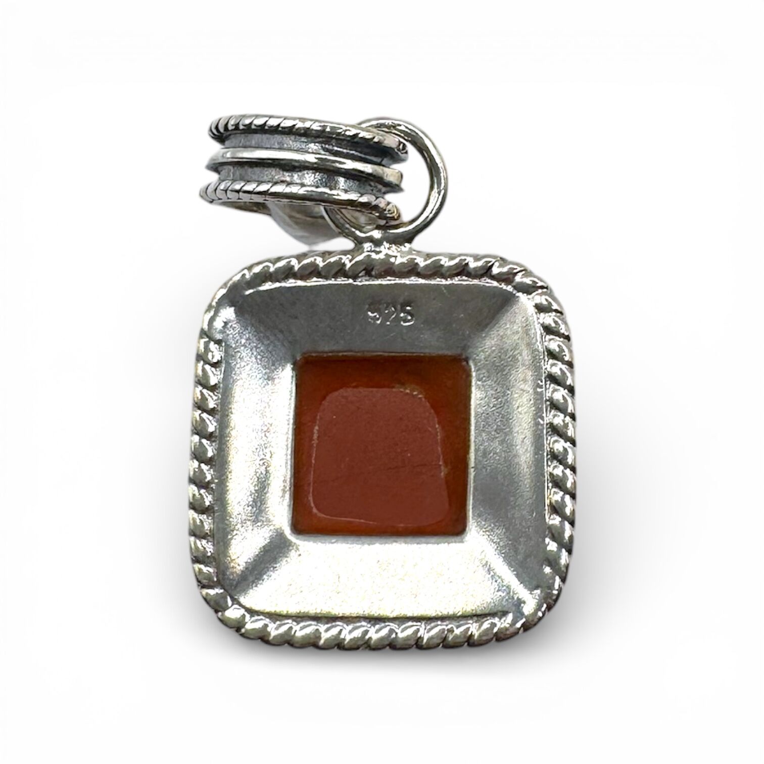 Срібні підвіс з агатом